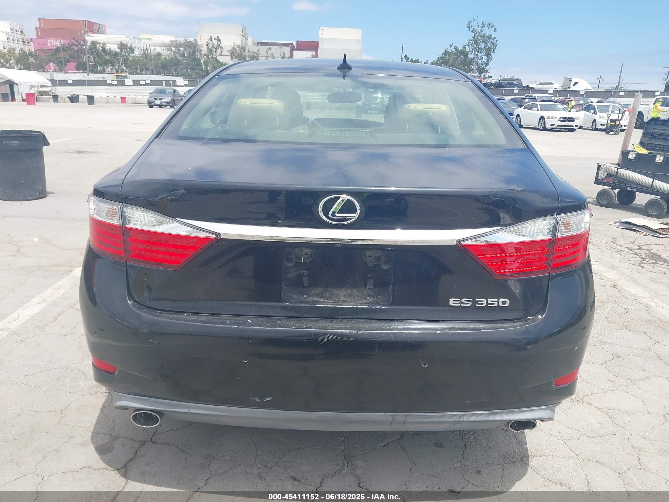 2013 Lexus Es 350   Black vin: JTHBK1GG0D2014601