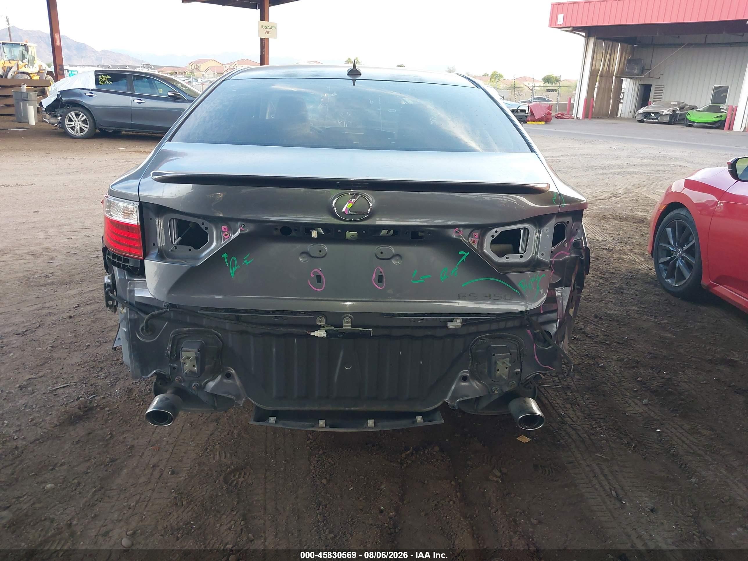 2013 Lexus Es 350   Gray vin: JTHBK1GG0D2017496