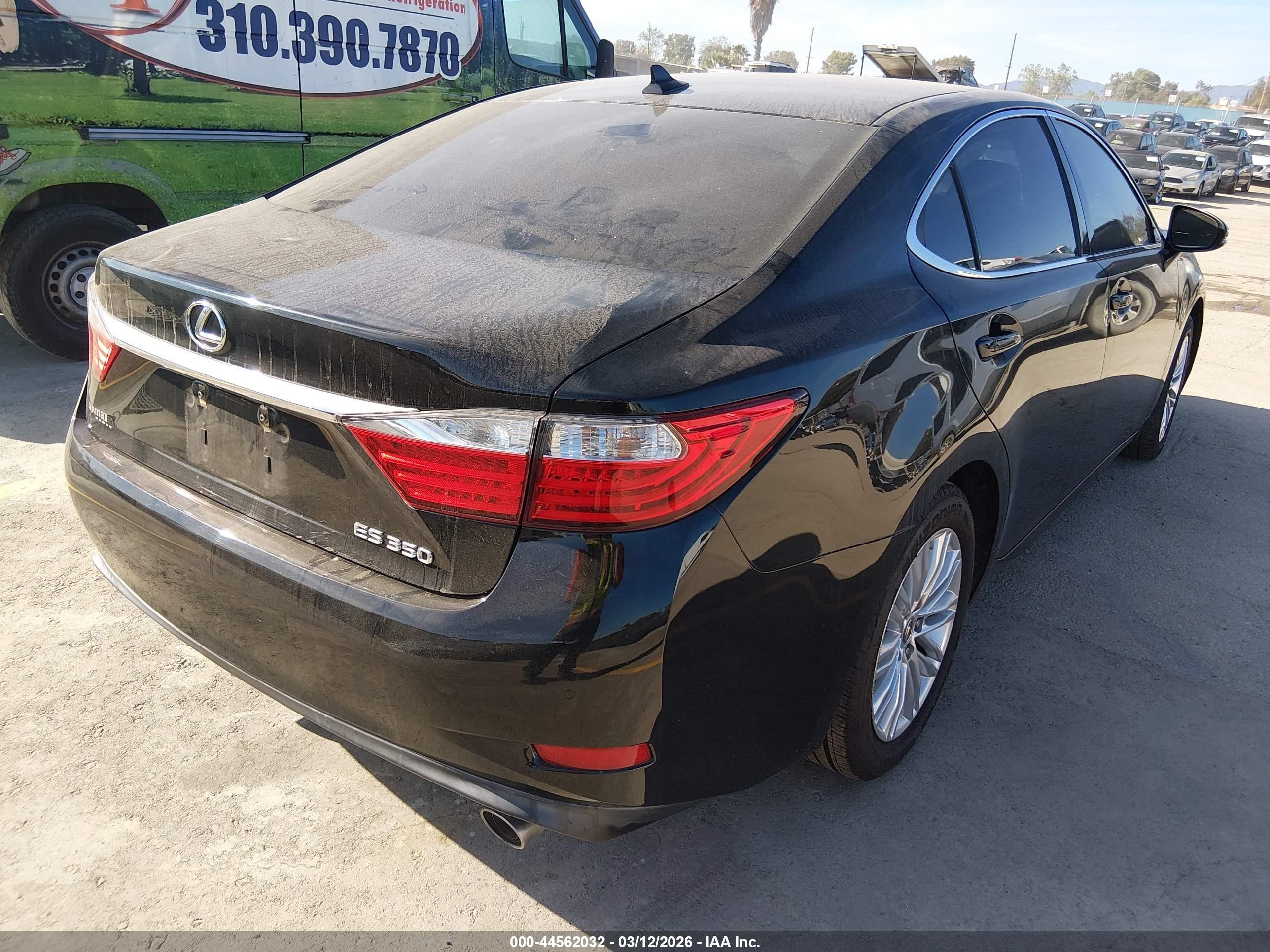 2013 Lexus Es 350   Black vin: JTHBK1GG0D2032645