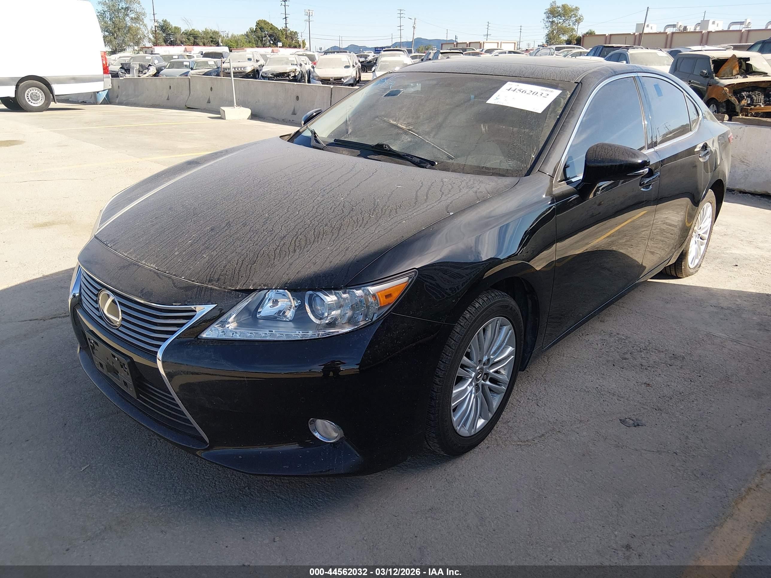 2013 Lexus Es 350   Black vin: JTHBK1GG0D2032645