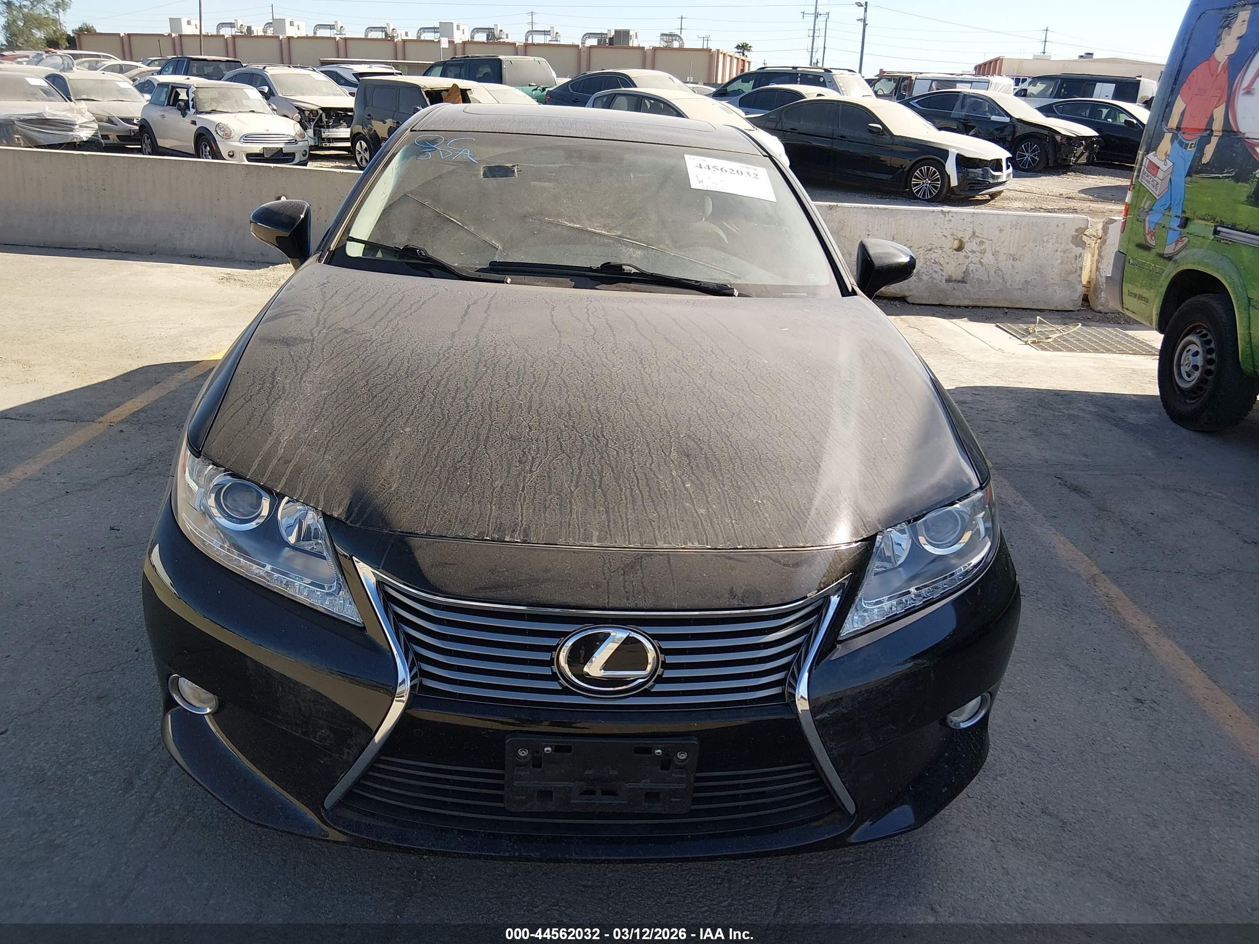 2013 Lexus Es 350   Black vin: JTHBK1GG0D2032645