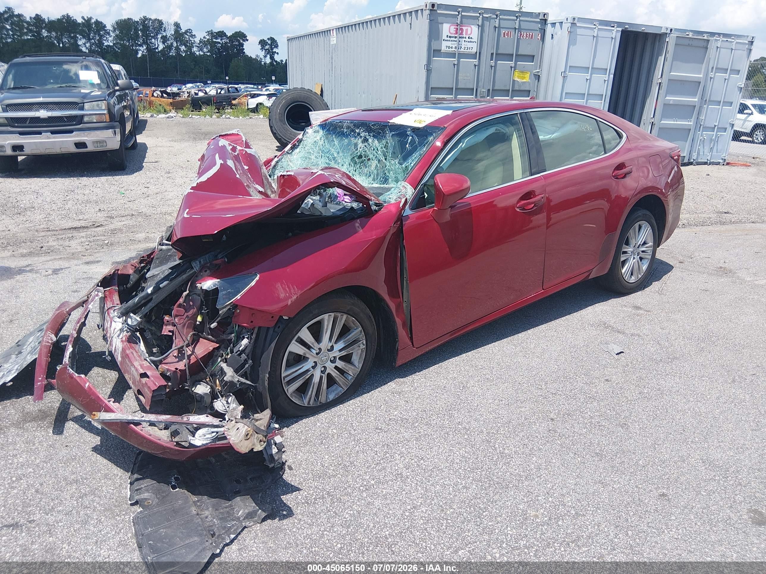 2013 Lexus Es 350   Красный vin: JTHBK1GG0D2074524