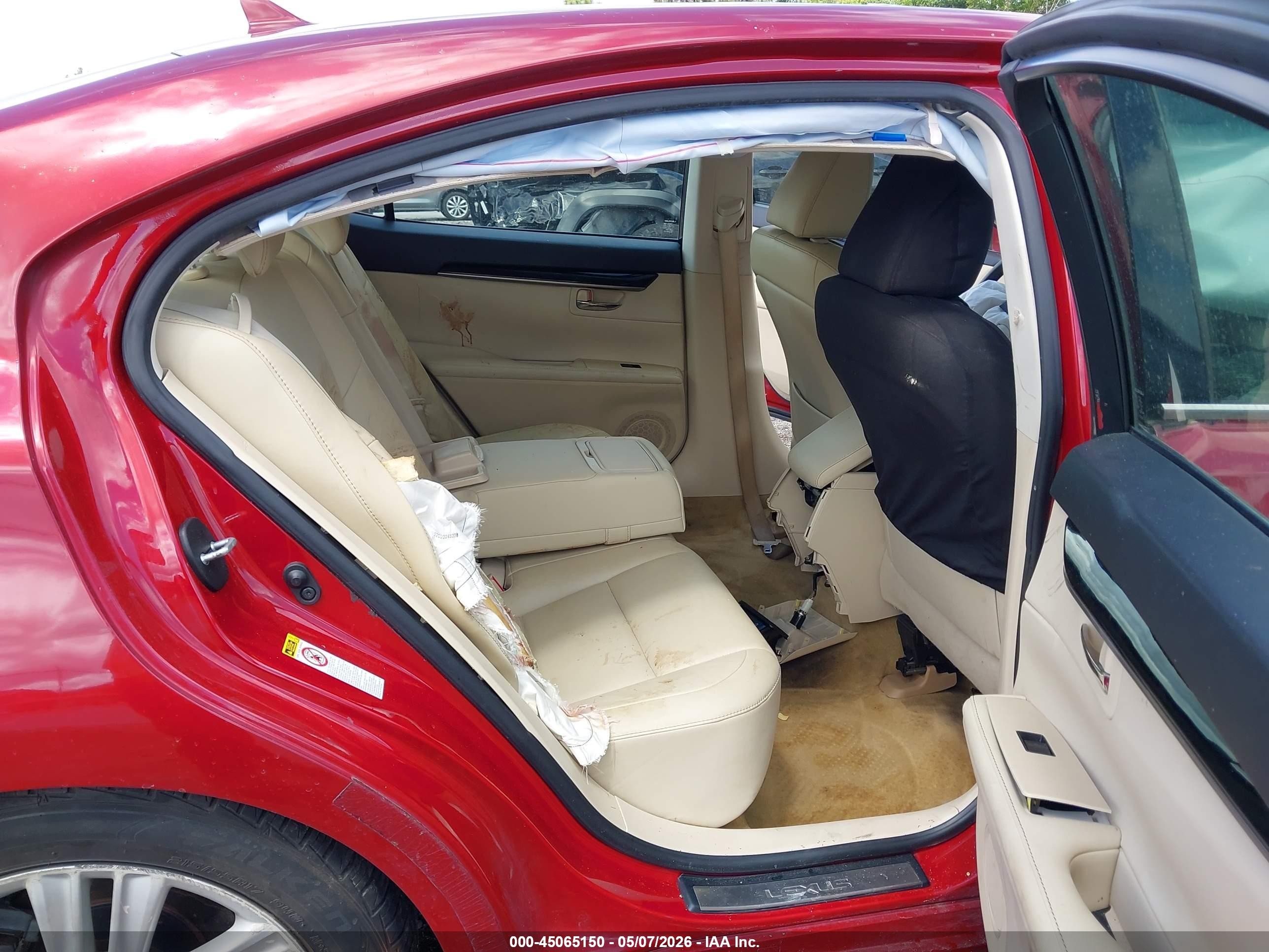 2013 Lexus Es 350   Красный vin: JTHBK1GG0D2074524