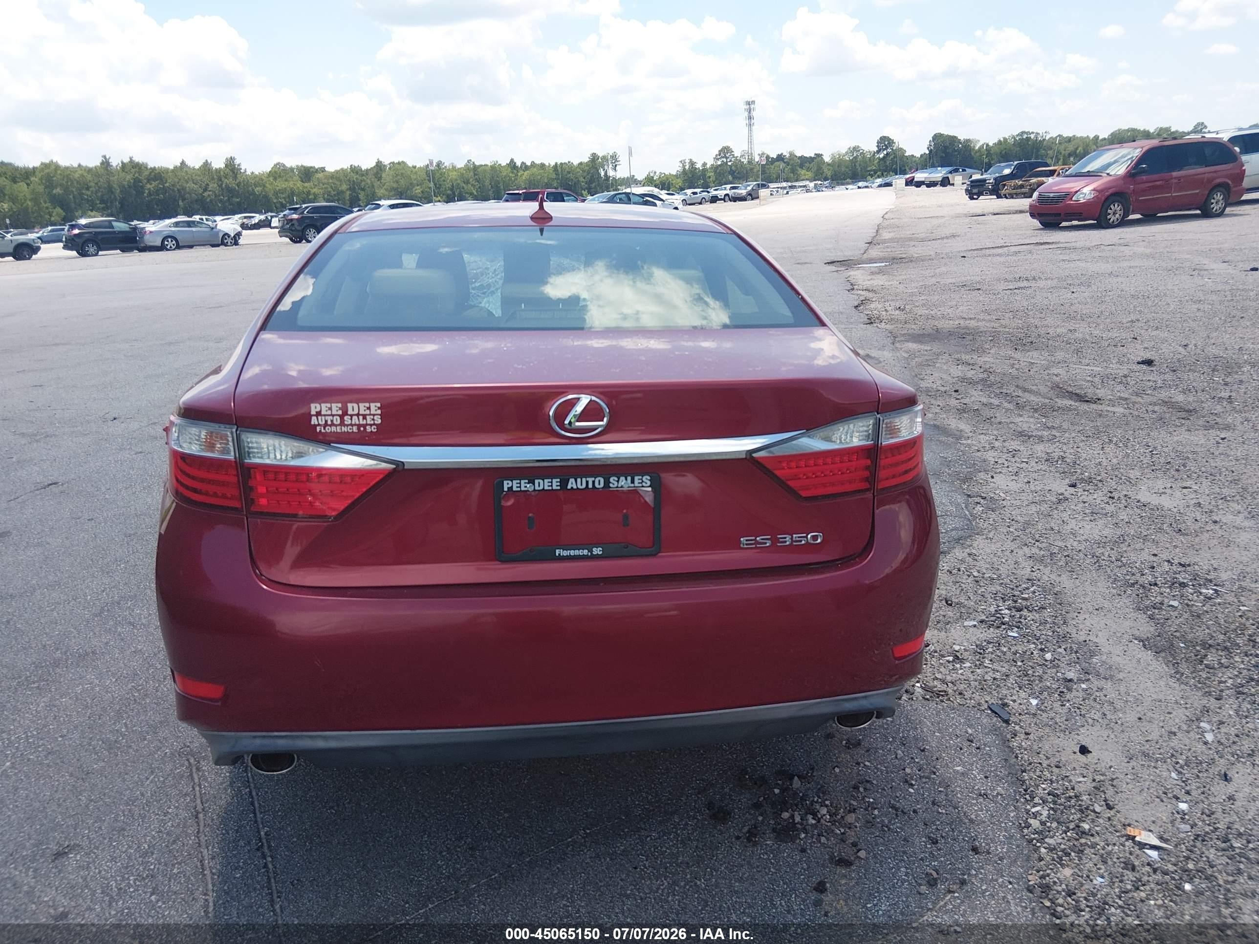 2013 Lexus Es 350   Красный vin: JTHBK1GG0D2074524