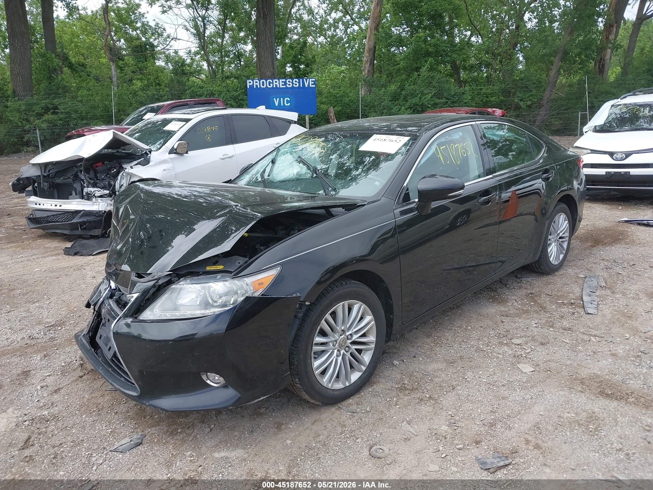 2014 Lexus Es 350 Black vin: JTHBK1GG0E2086416