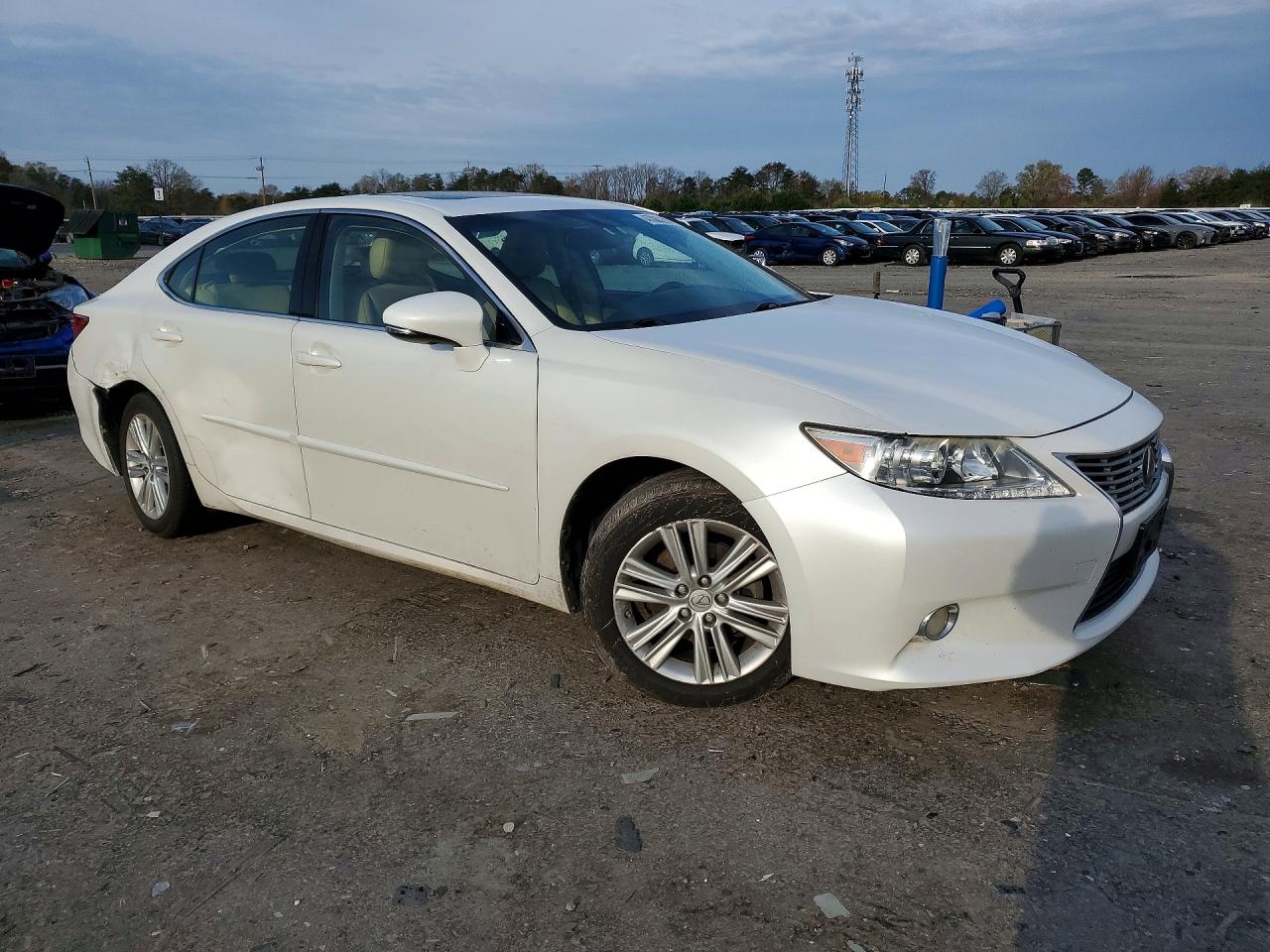 2014 Lexus Es 350 Base White vin: JTHBK1GG0E2090983