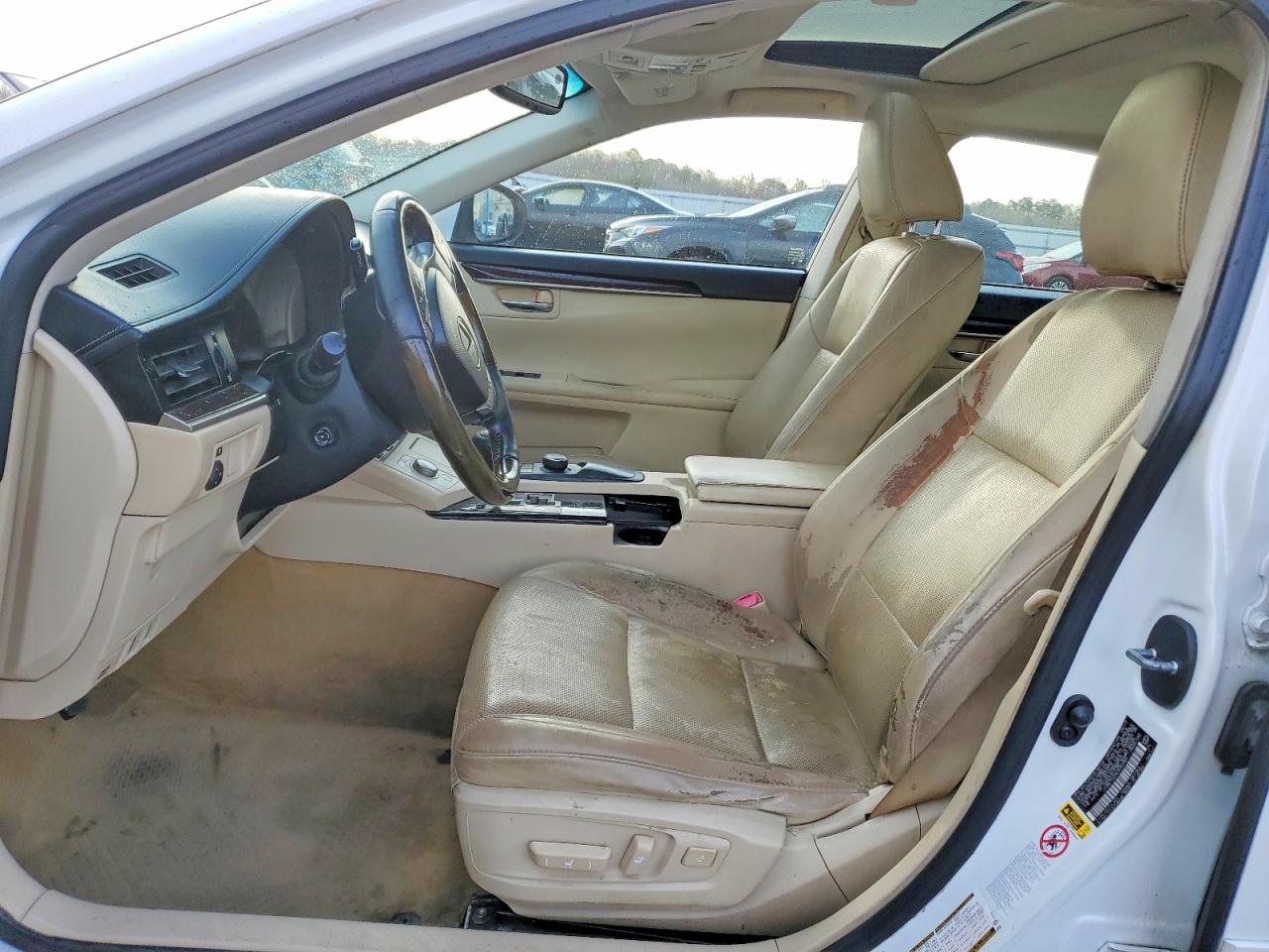 2014 Lexus Es 350 Base White vin: JTHBK1GG0E2090983