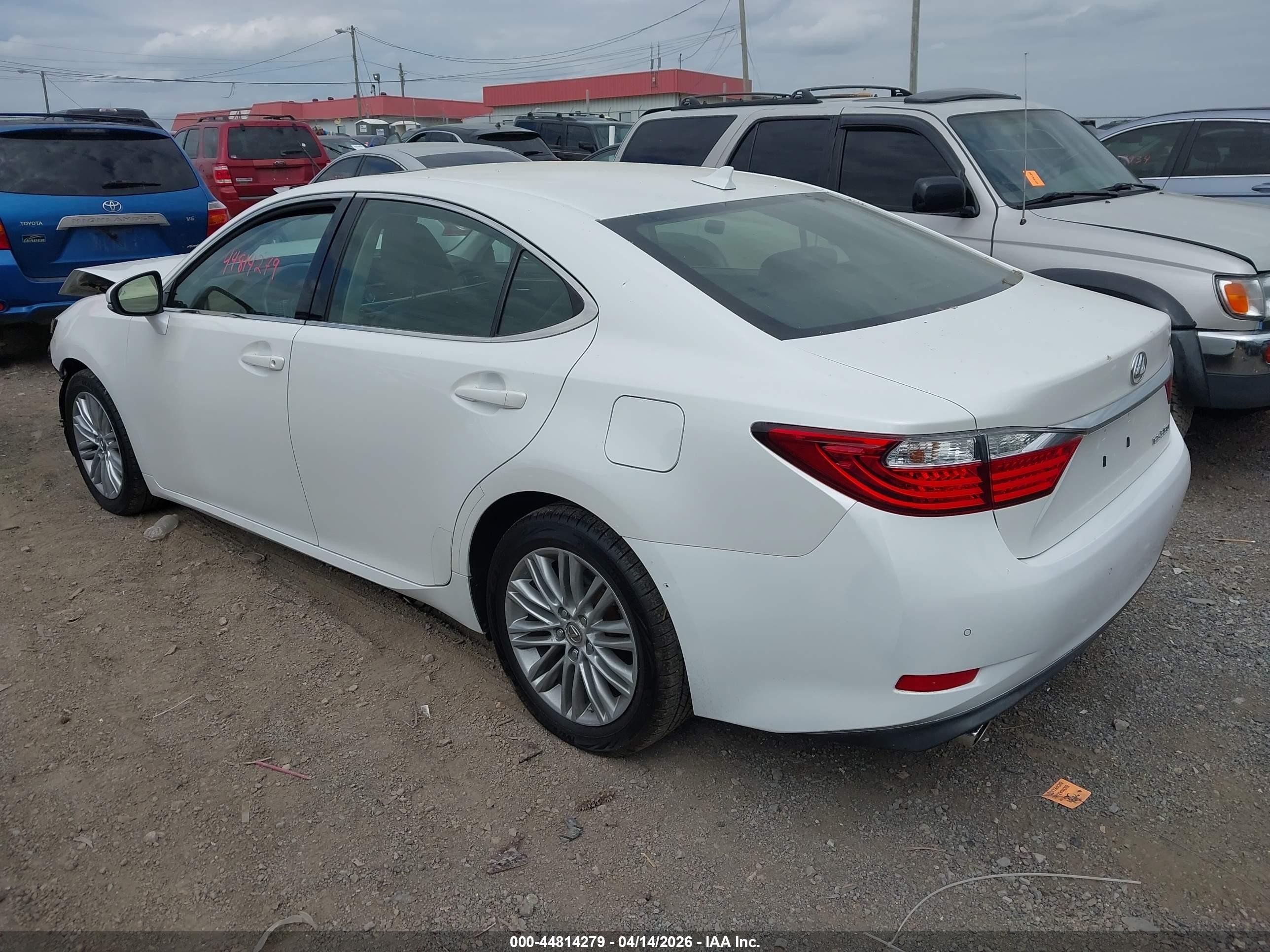 2014 Lexus Es 350 White vin: JTHBK1GG0E2103957