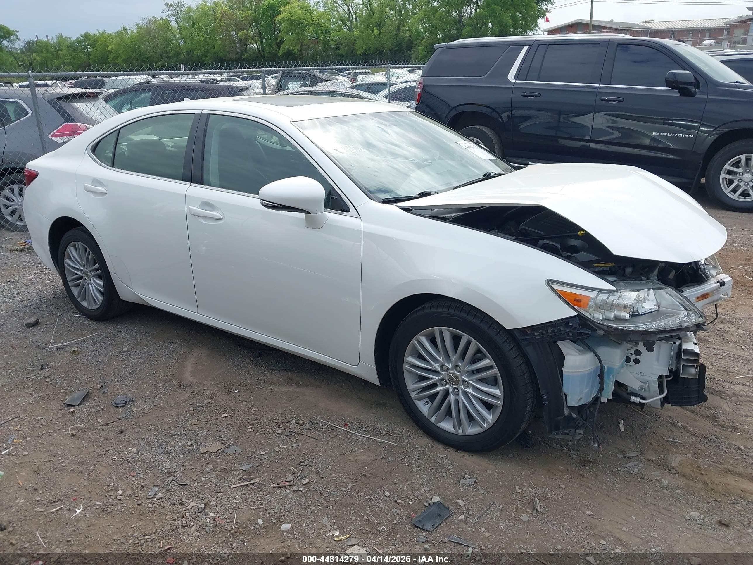 2014 Lexus Es 350 White vin: JTHBK1GG0E2103957