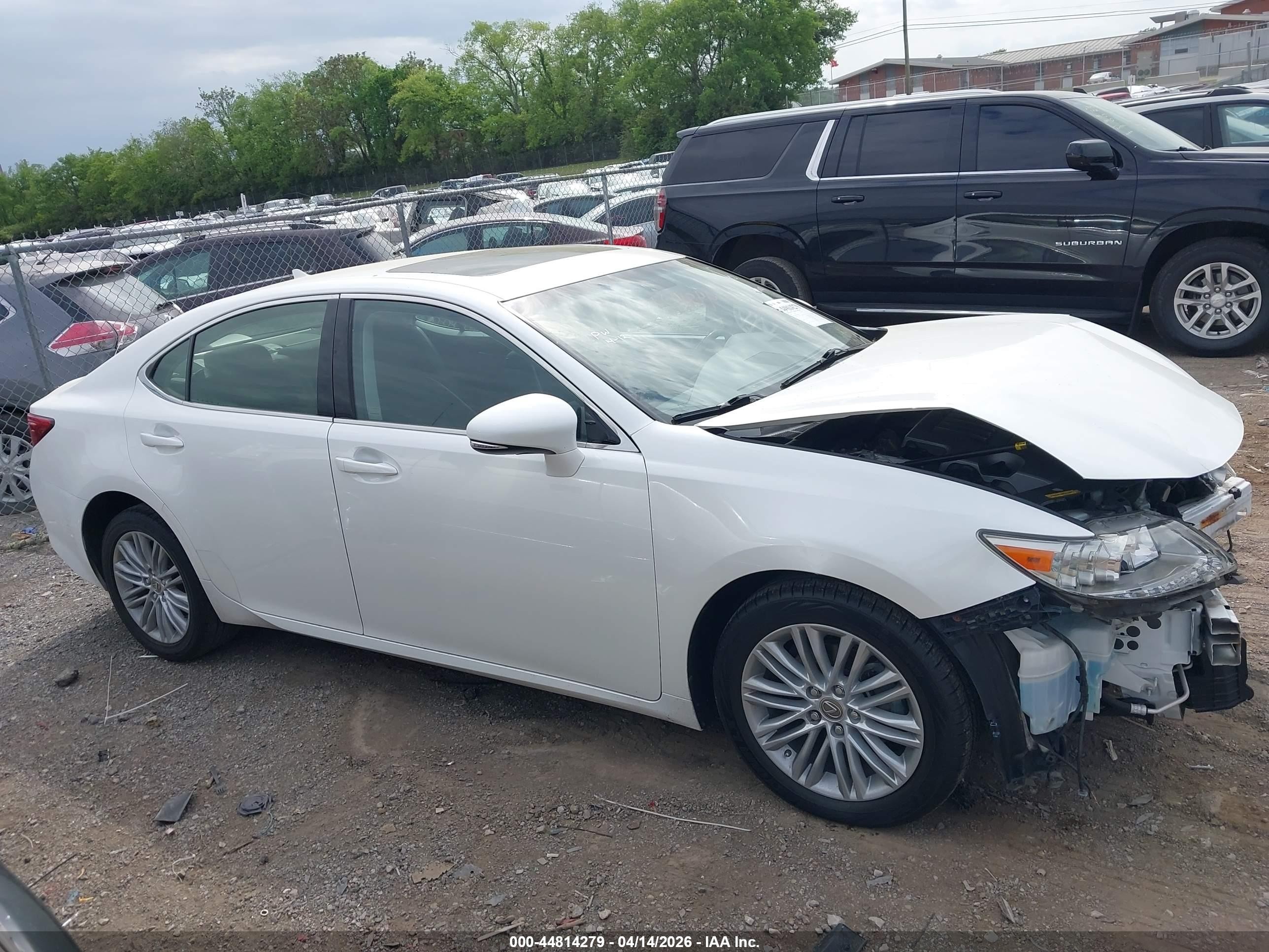 2014 Lexus Es 350 White vin: JTHBK1GG0E2103957