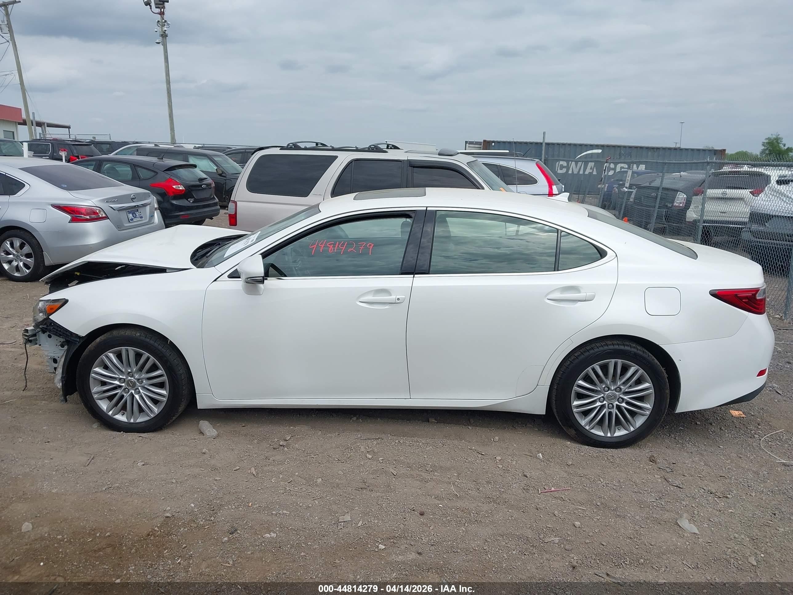 2014 Lexus Es 350 White vin: JTHBK1GG0E2103957