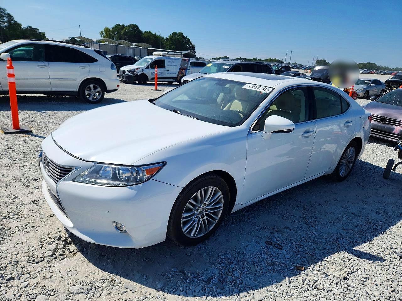 2014 Lexus Es 350 White vin: JTHBK1GG0E2110102
