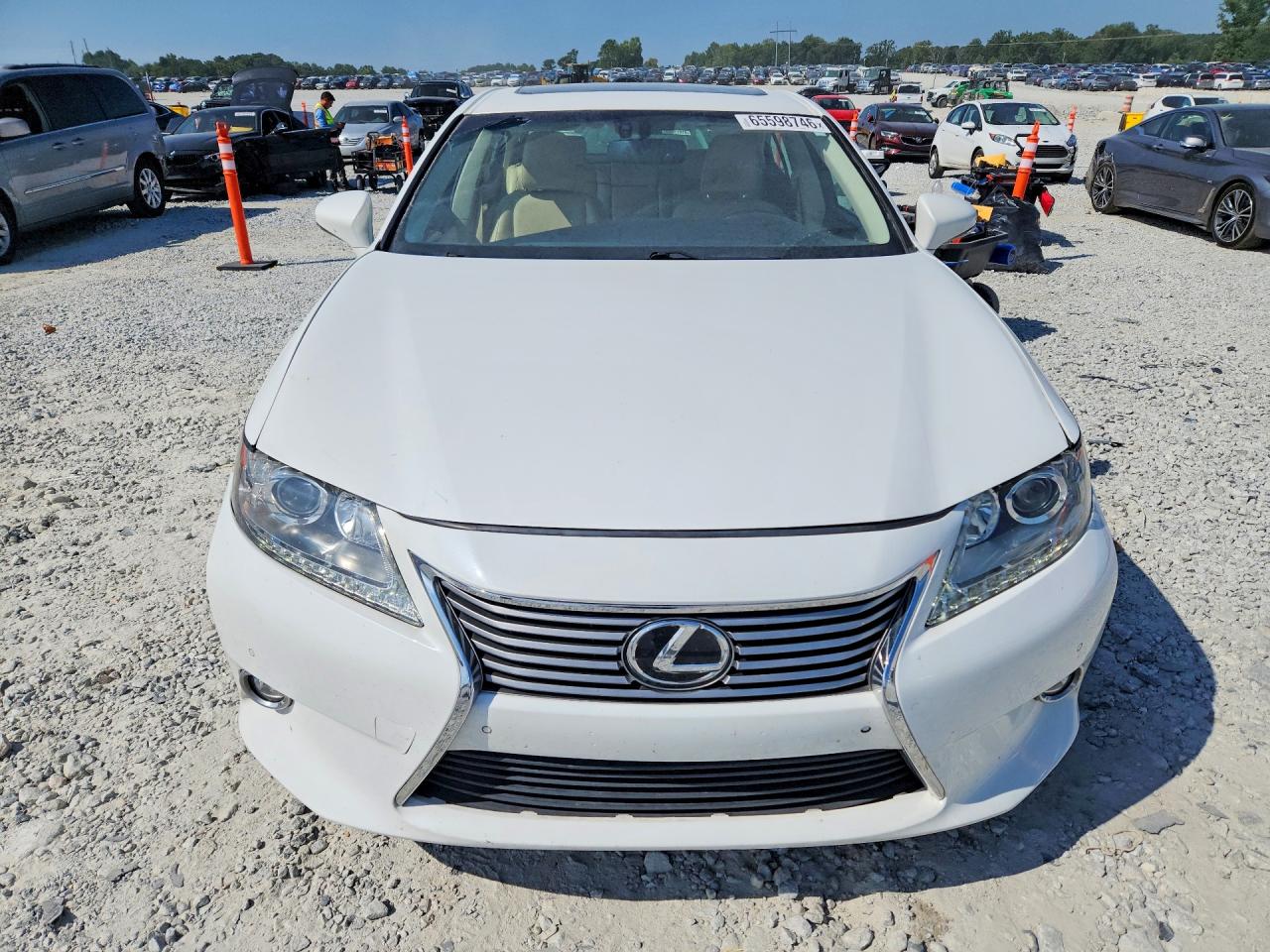 2014 Lexus Es 350 White vin: JTHBK1GG0E2110102