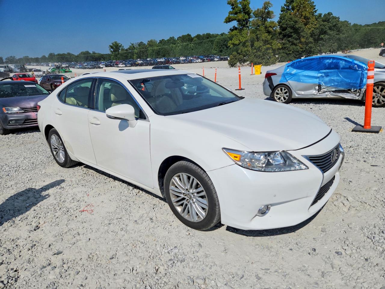 2014 Lexus Es 350 White vin: JTHBK1GG0E2110102