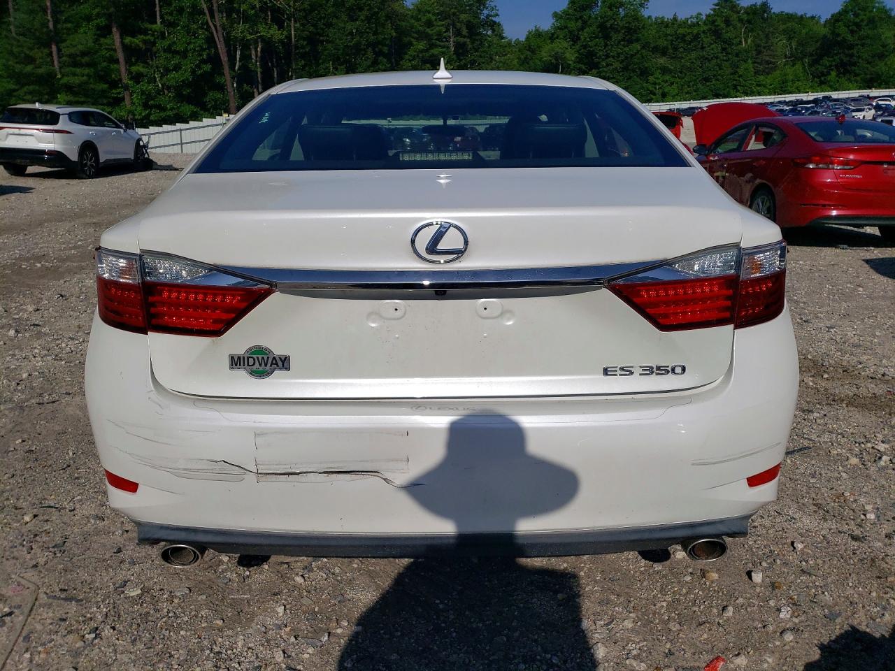 2014 Lexus Es 350 White vin: JTHBK1GG0E2112142