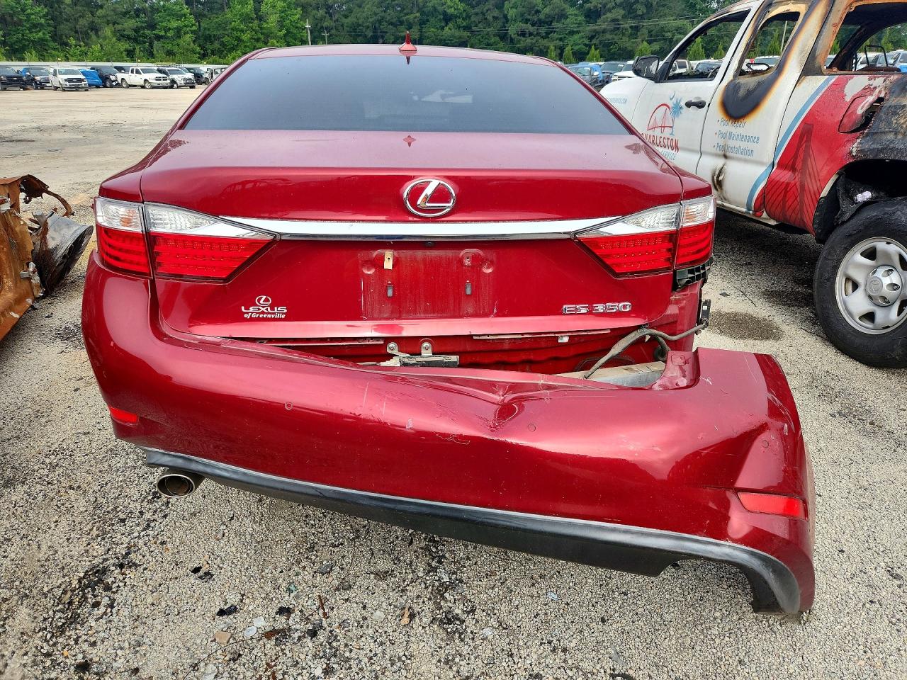 2014 Lexus Es 350 Темно-бордовый vin: JTHBK1GG0E2115185