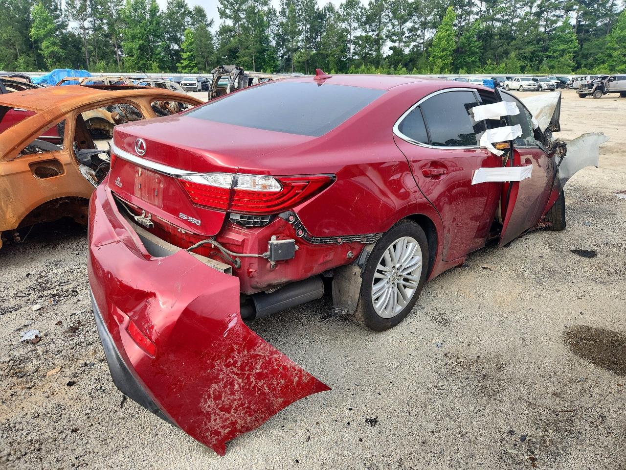 2014 Lexus Es 350 Темно-бордовый vin: JTHBK1GG0E2115185