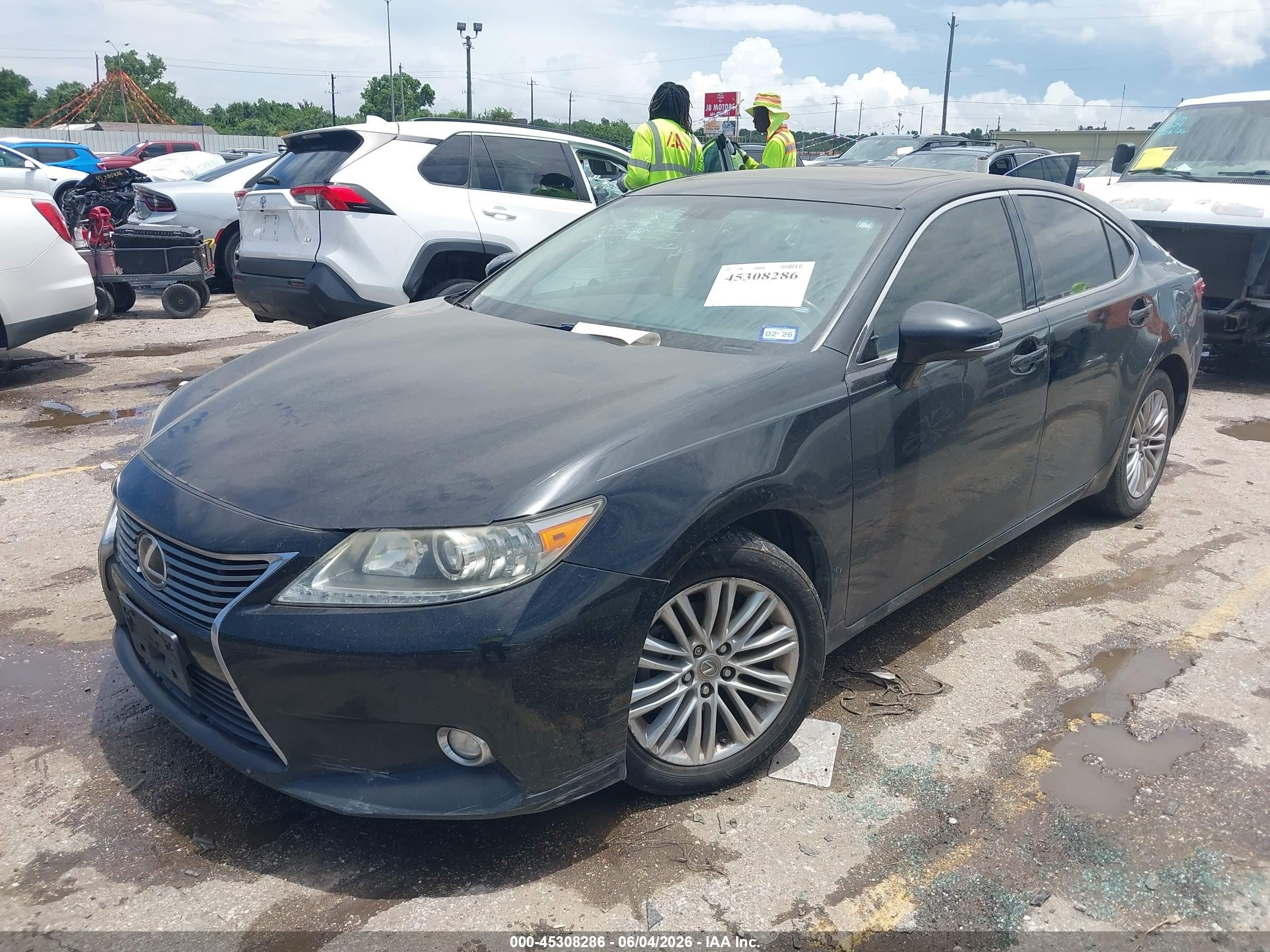 2014 Lexus Es 350   Черный vin: JTHBK1GG0E2122265