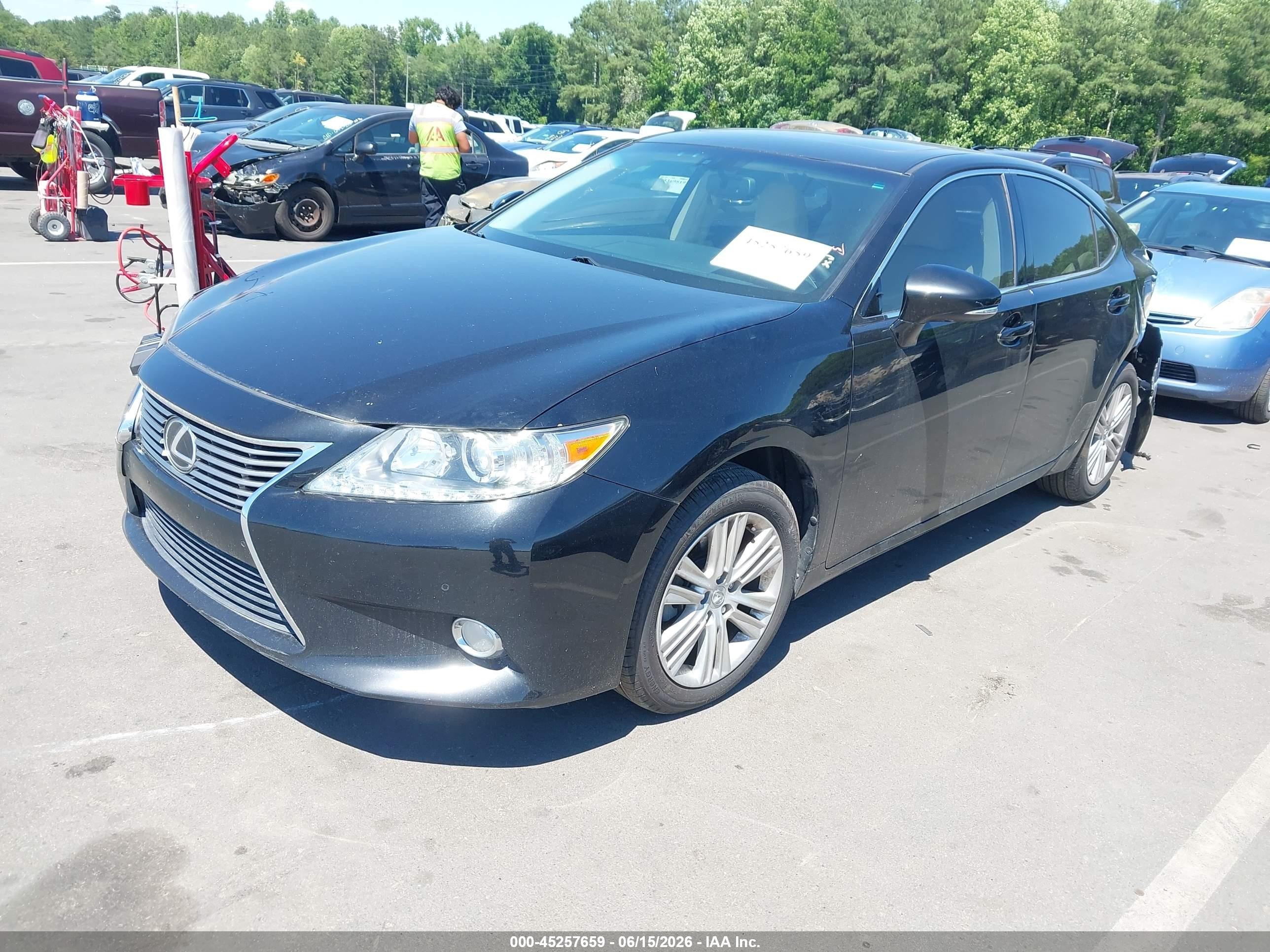 2014 Lexus Es 350 Black vin: JTHBK1GG0E2126333