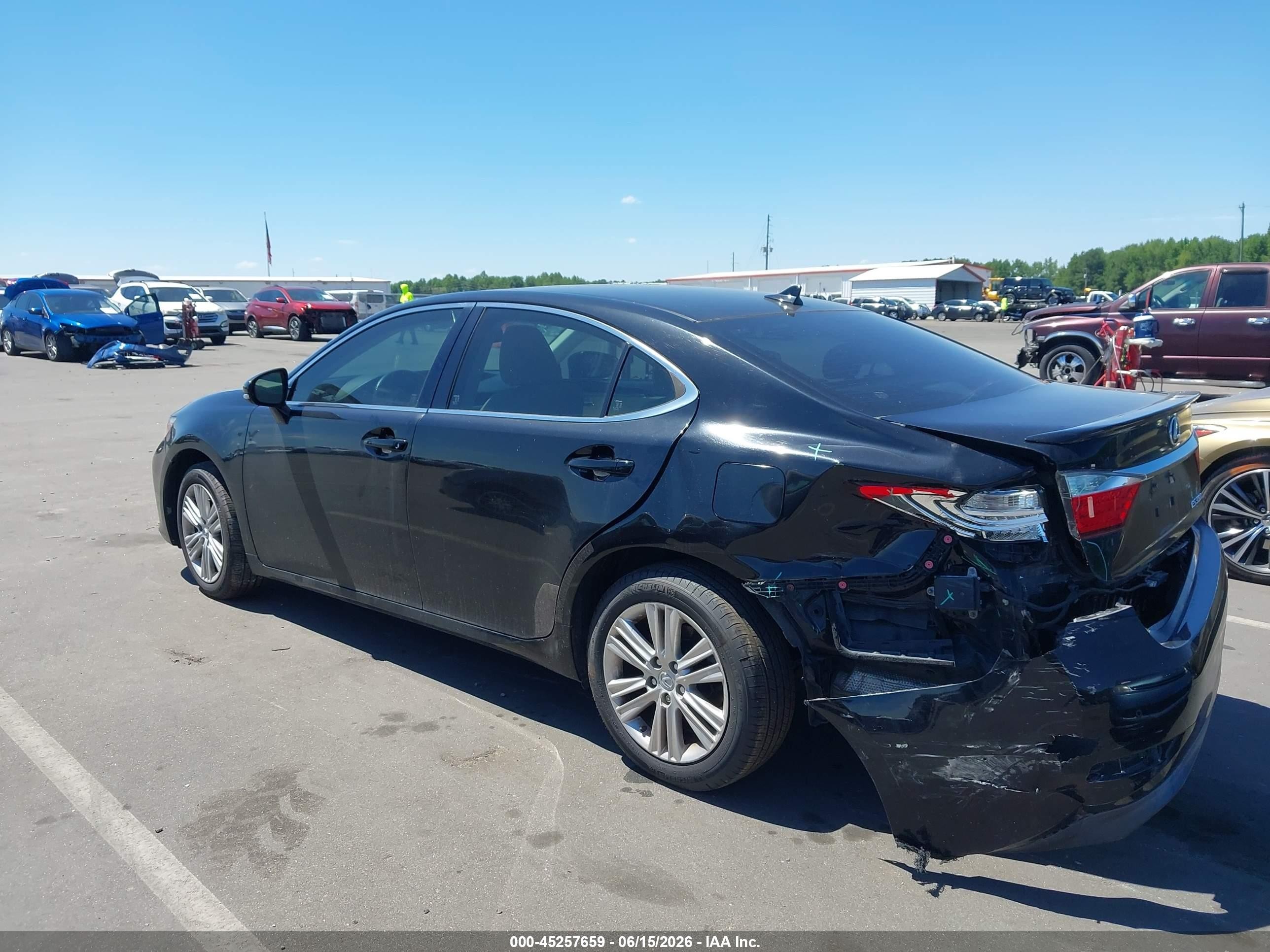 2014 Lexus Es 350 Black vin: JTHBK1GG0E2126333