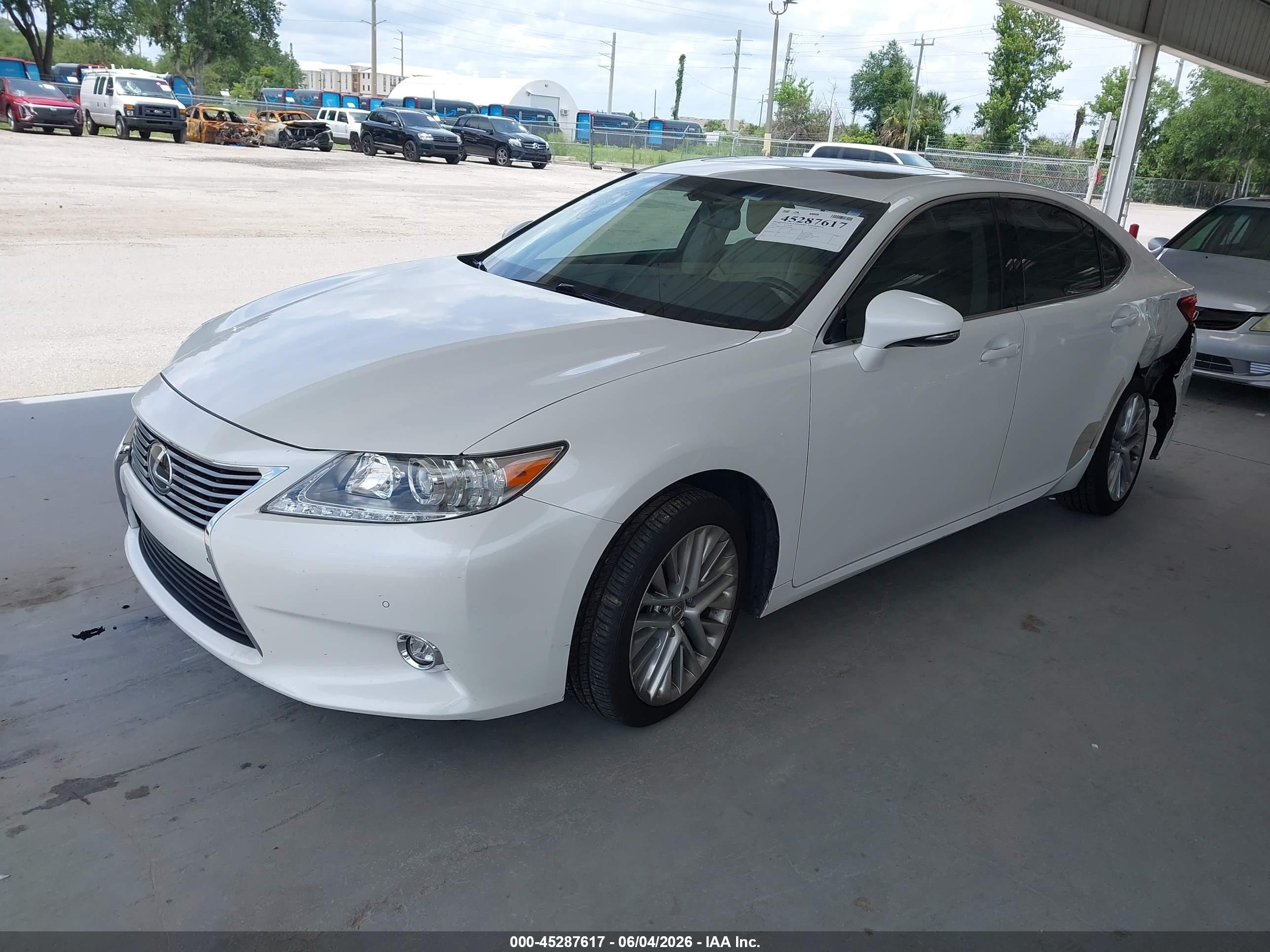 2014 Lexus Es 350 White vin: JTHBK1GG0E2129488