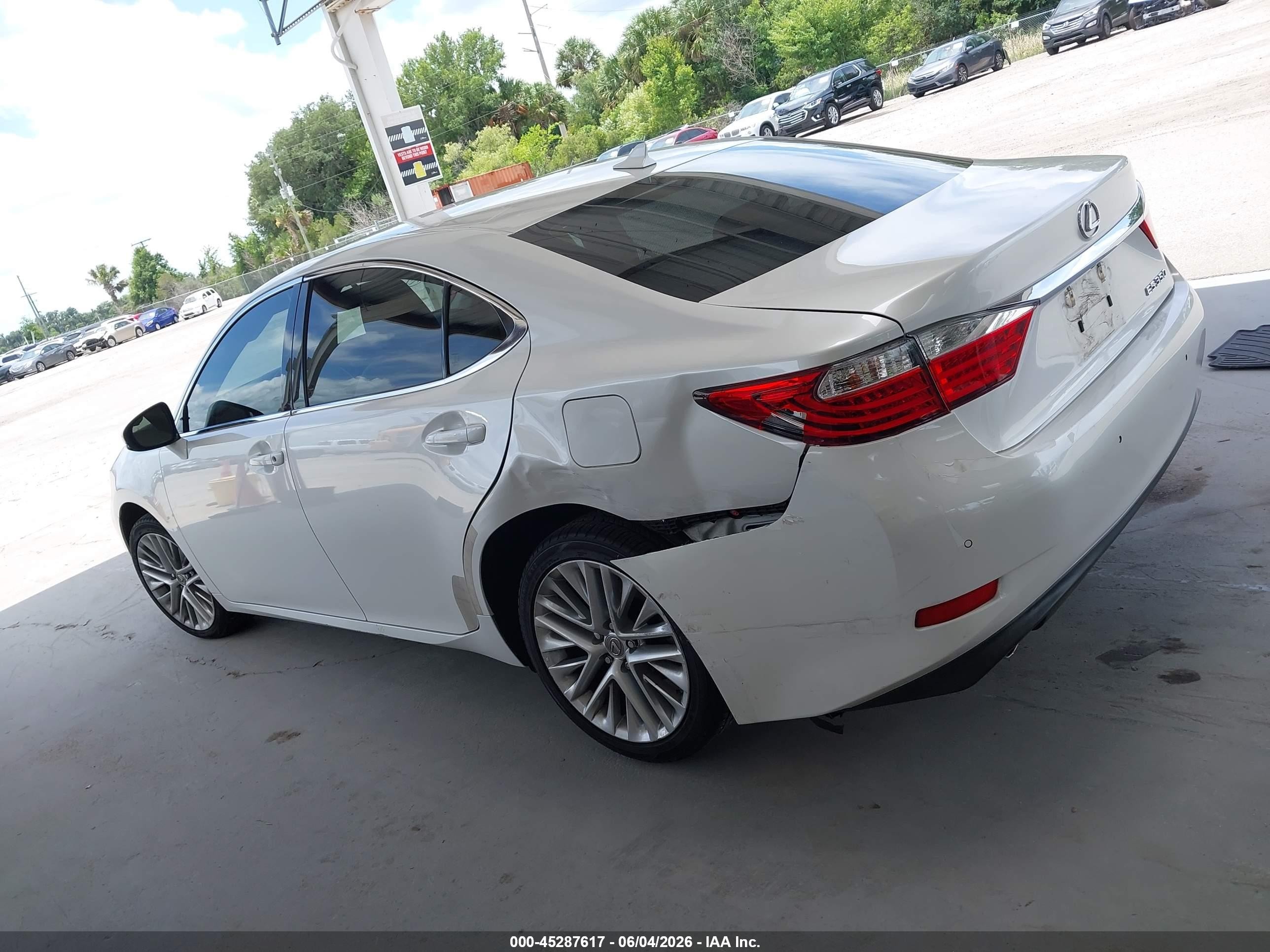 2014 Lexus Es 350 White vin: JTHBK1GG0E2129488