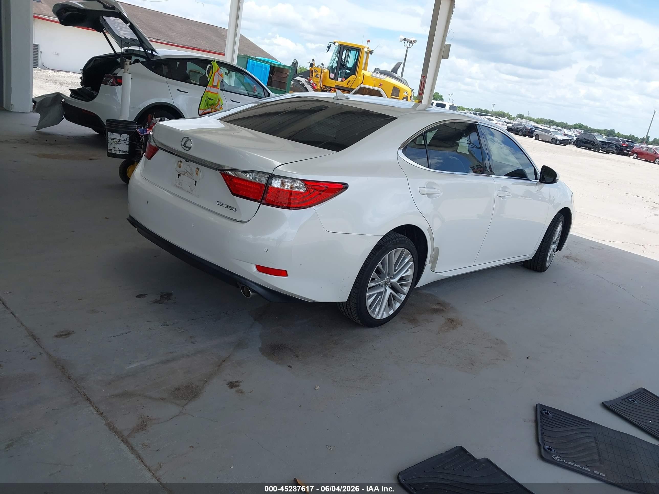 2014 Lexus Es 350 White vin: JTHBK1GG0E2129488