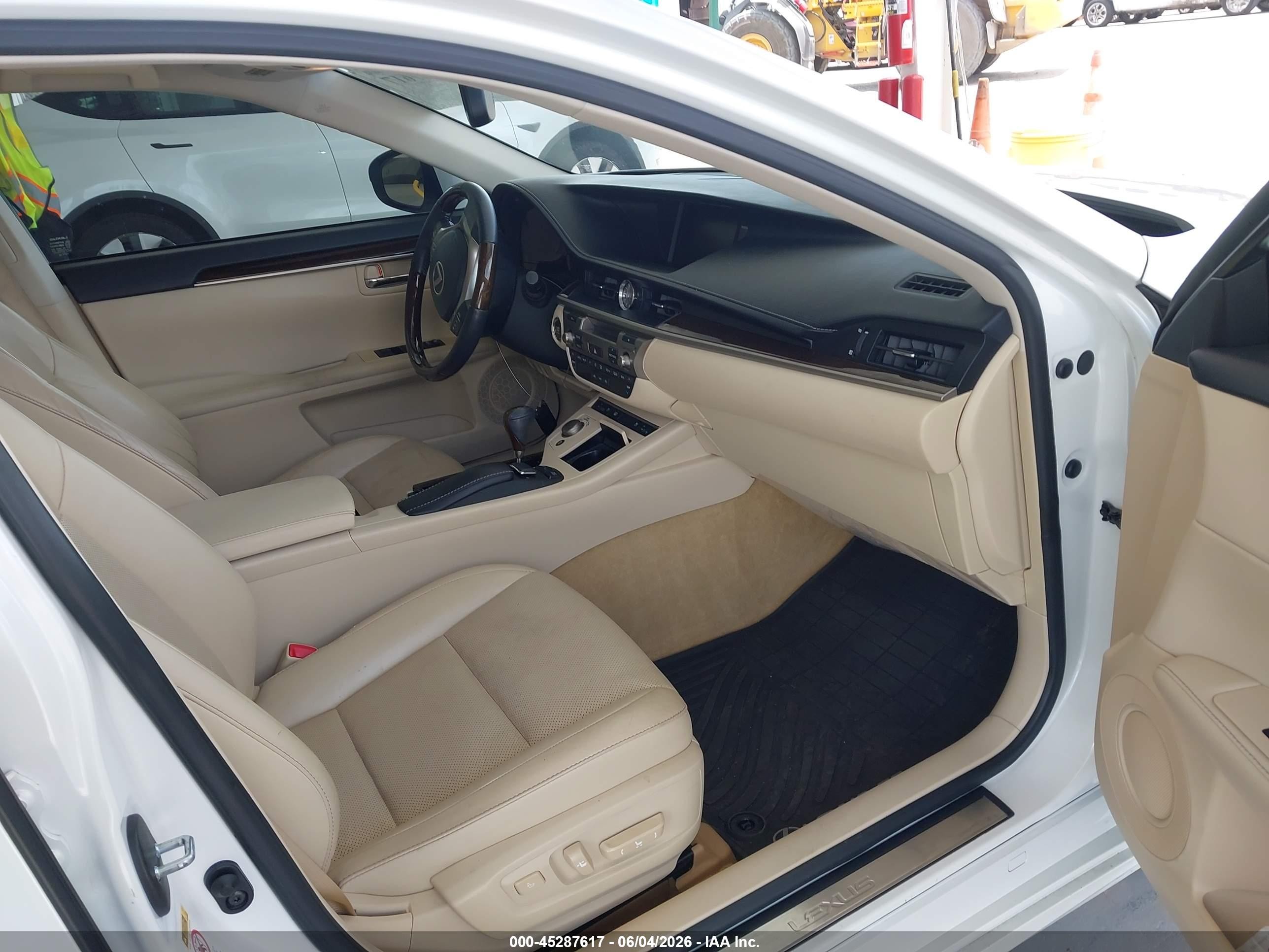 2014 Lexus Es 350 White vin: JTHBK1GG0E2129488