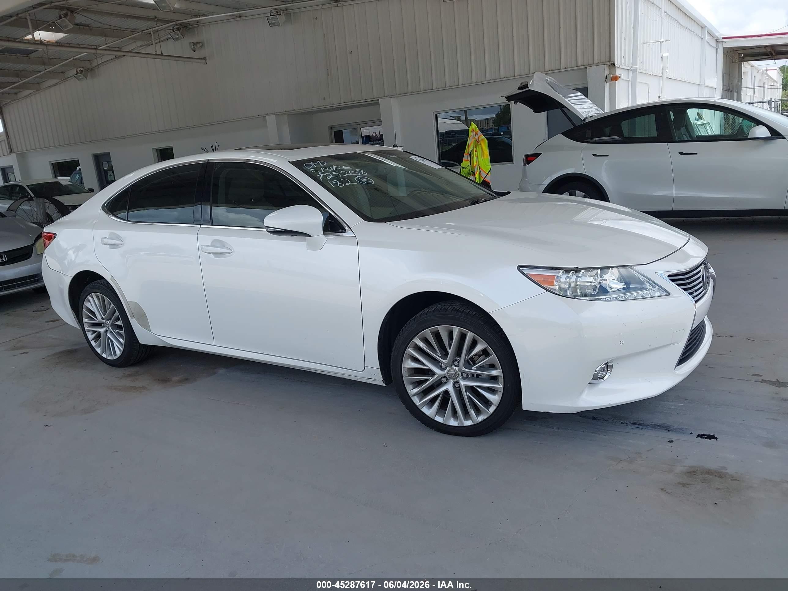 2014 Lexus Es 350 White vin: JTHBK1GG0E2129488