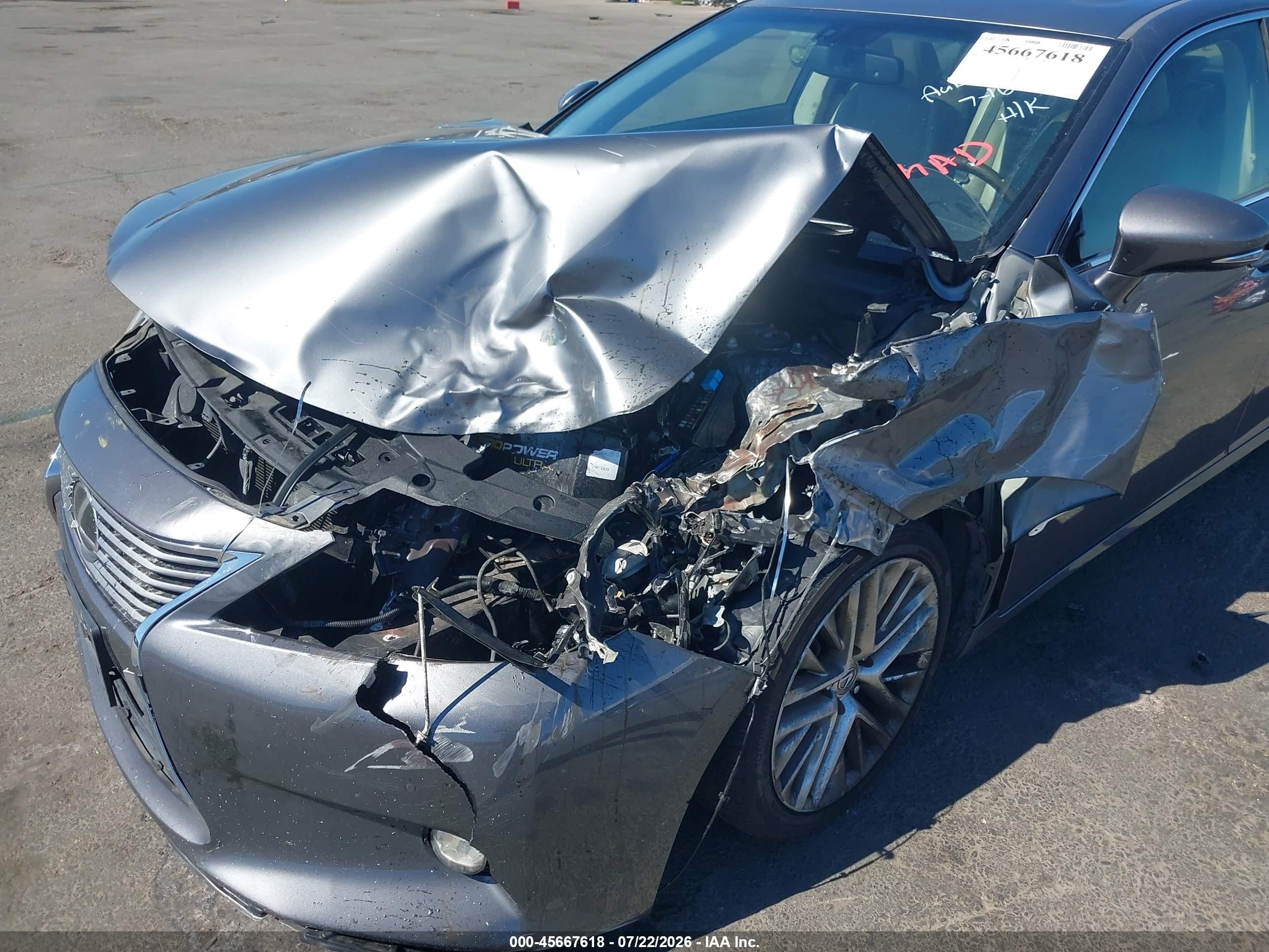 2014 Lexus Es 350   Gray vin: JTHBK1GG0E2130429