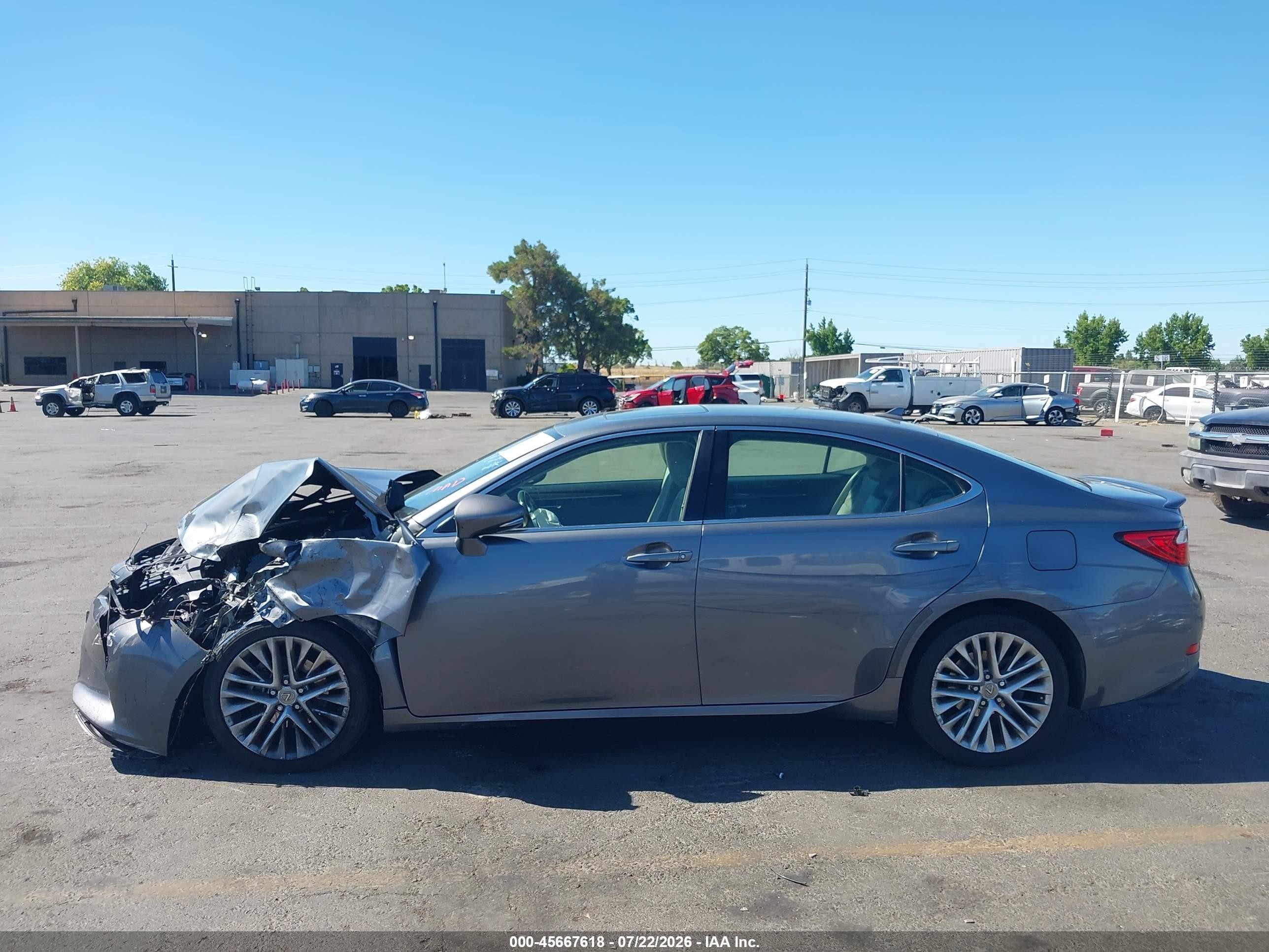 2014 Lexus Es 350   Gray vin: JTHBK1GG0E2130429