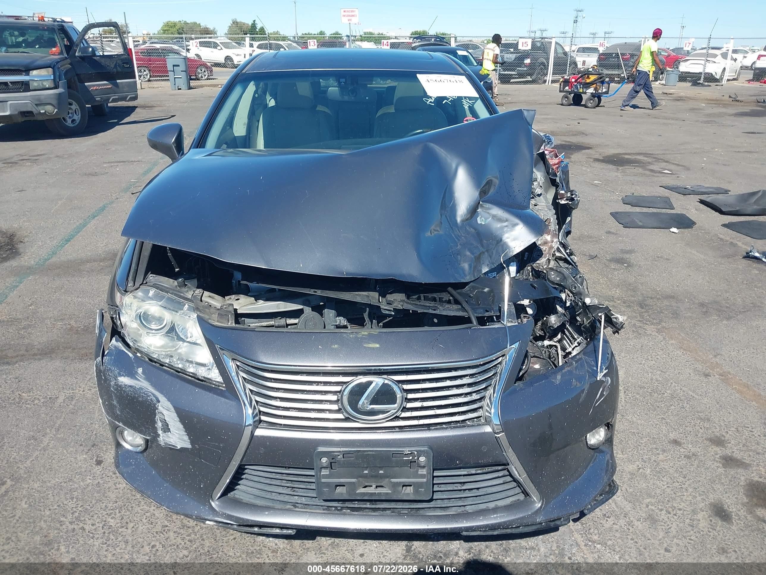 2014 Lexus Es 350   Gray vin: JTHBK1GG0E2130429