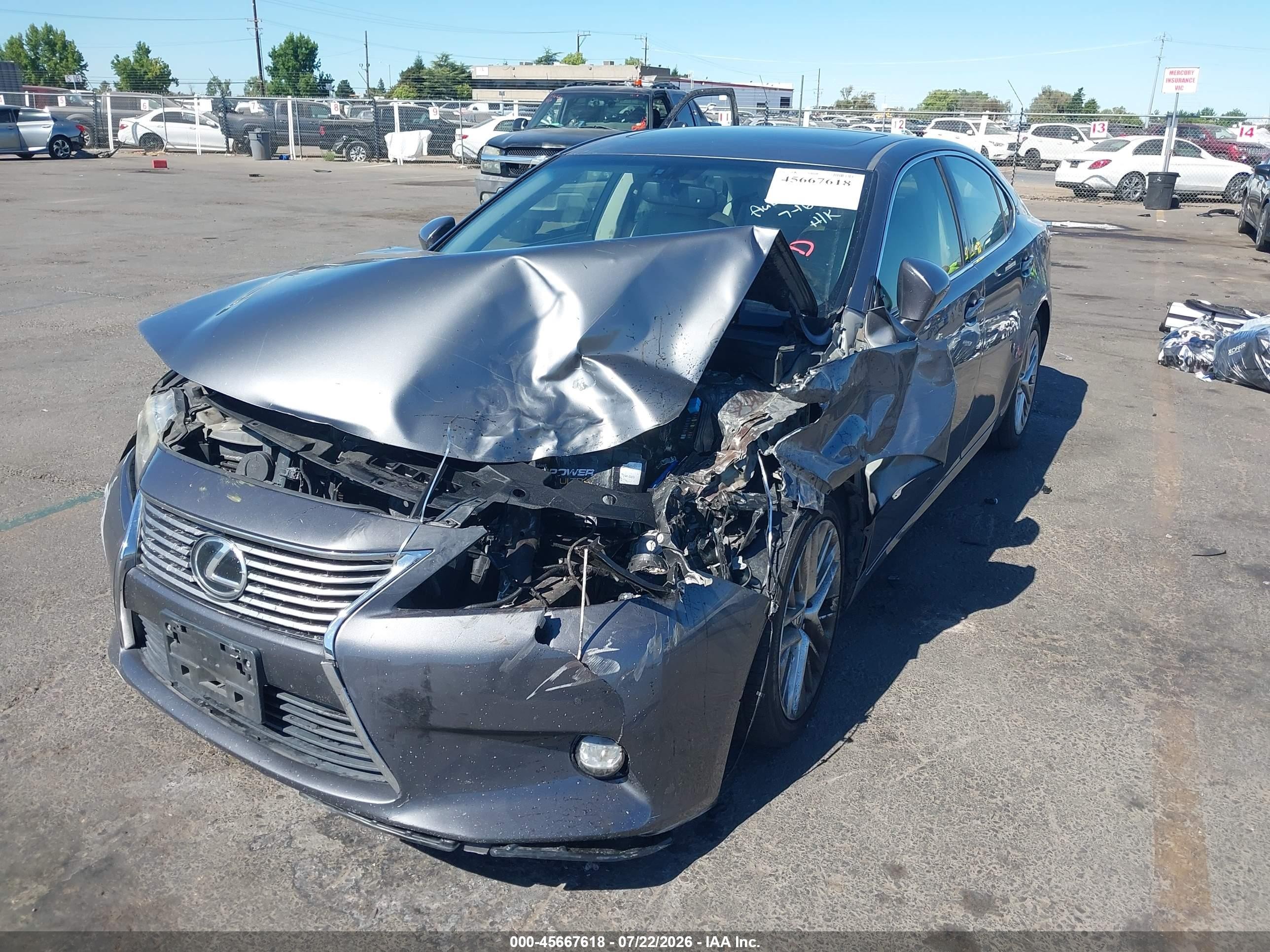 2014 Lexus Es 350   Gray vin: JTHBK1GG0E2130429