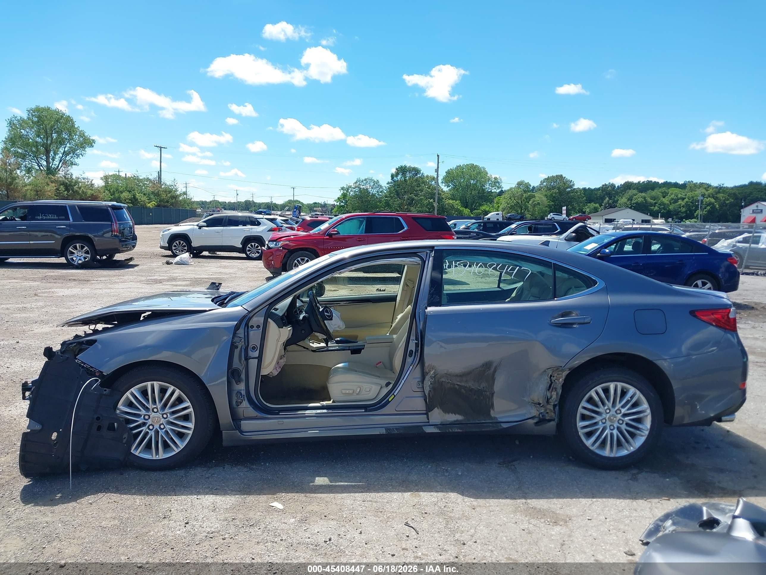 2014 Lexus Es 350   Серый vin: JTHBK1GG0E2142791
