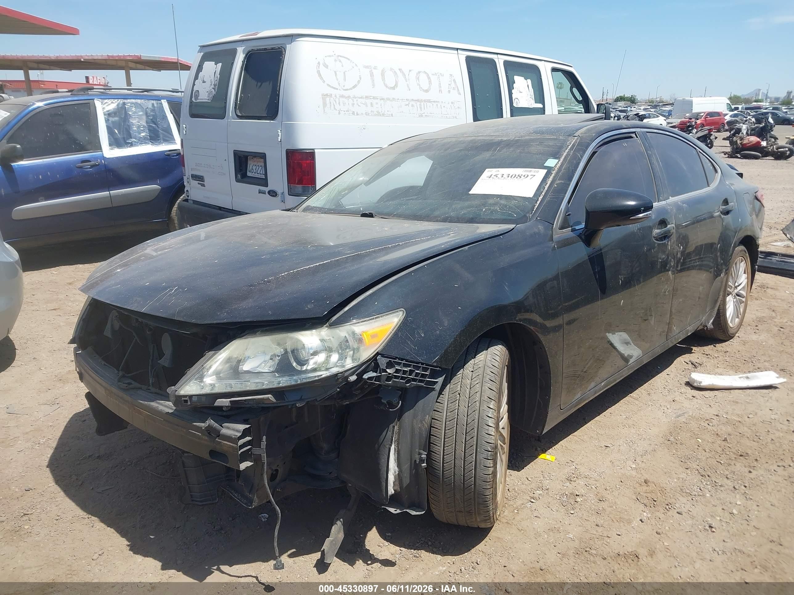 2015 Lexus Es 350   Black vin: JTHBK1GG0F2155588
