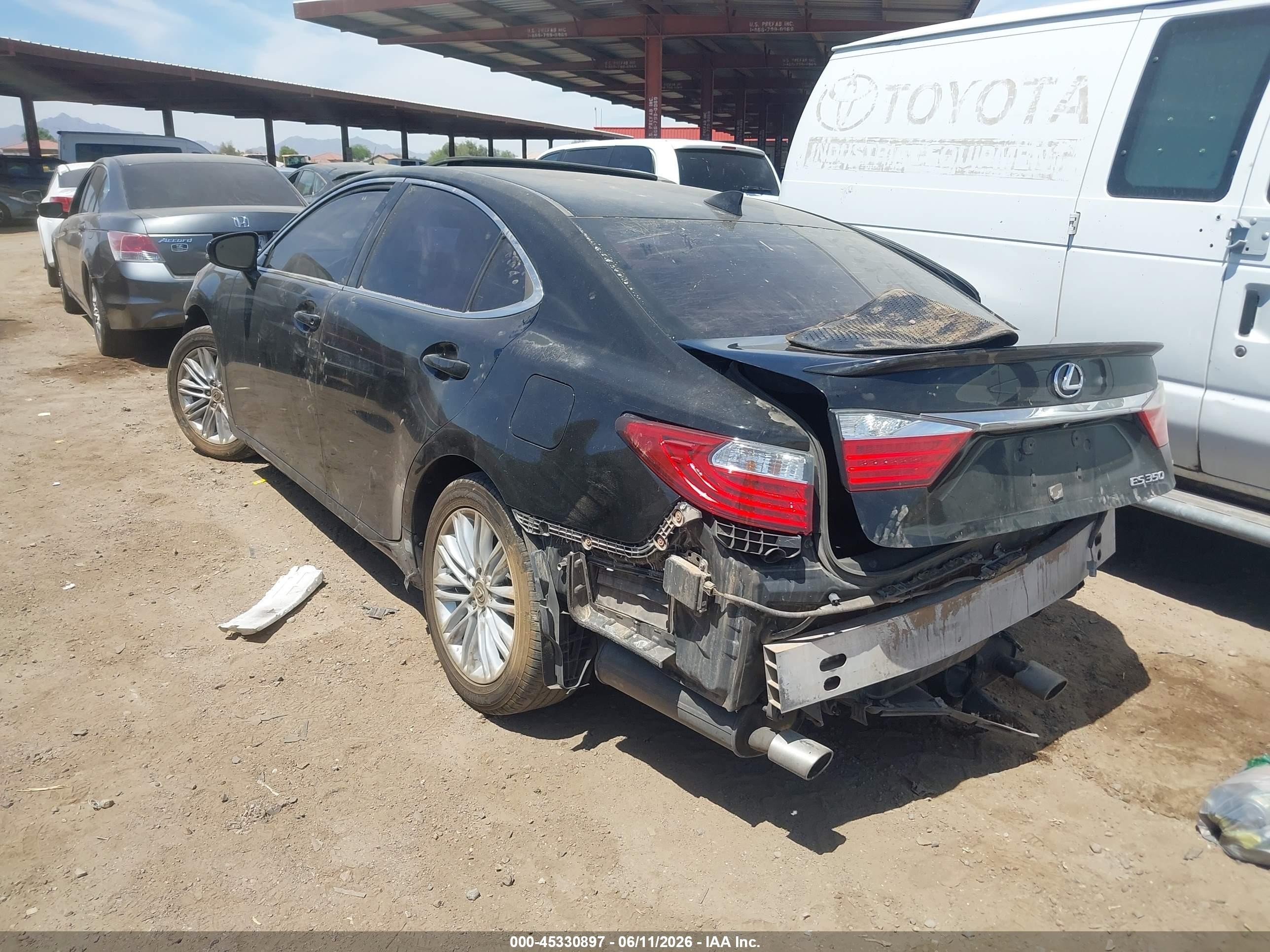 2015 Lexus Es 350   Black vin: JTHBK1GG0F2155588