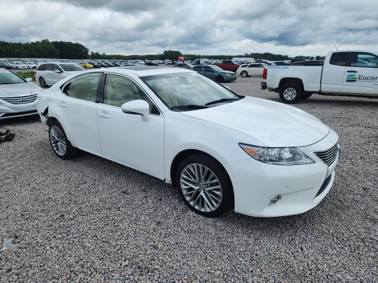 2015 Lexus Es 350 White vin: JTHBK1GG0F2194455
