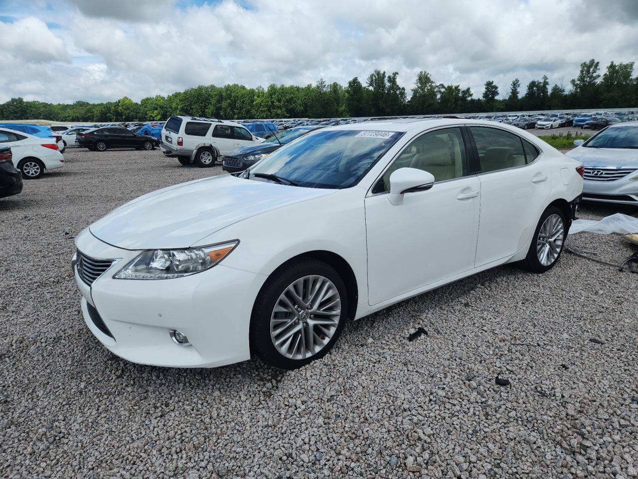 2015 Lexus Es 350 White vin: JTHBK1GG0F2194455