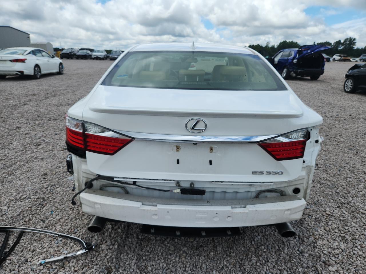 2015 Lexus Es 350 White vin: JTHBK1GG0F2194455