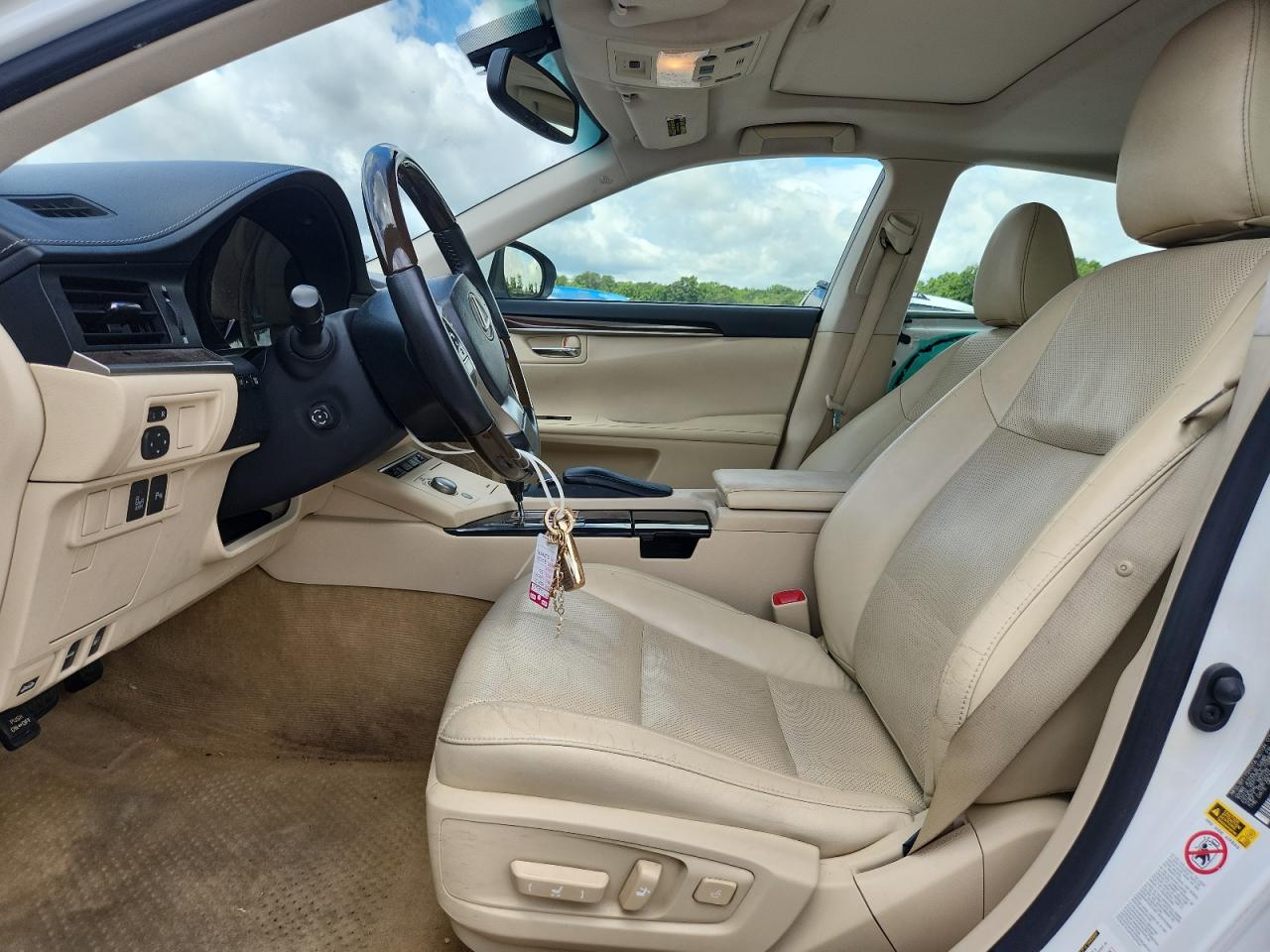 2015 Lexus Es 350 White vin: JTHBK1GG0F2194455