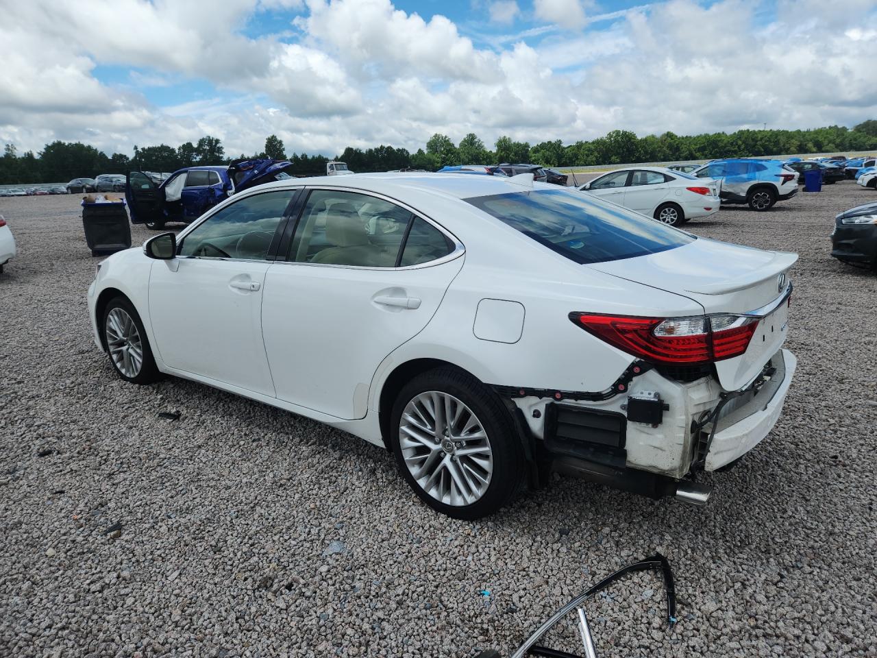 2015 Lexus Es 350 White vin: JTHBK1GG0F2194455