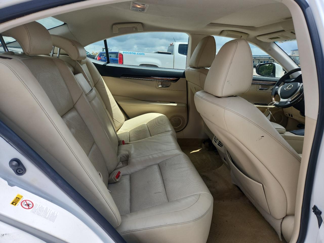 2015 Lexus Es 350 White vin: JTHBK1GG0F2194455