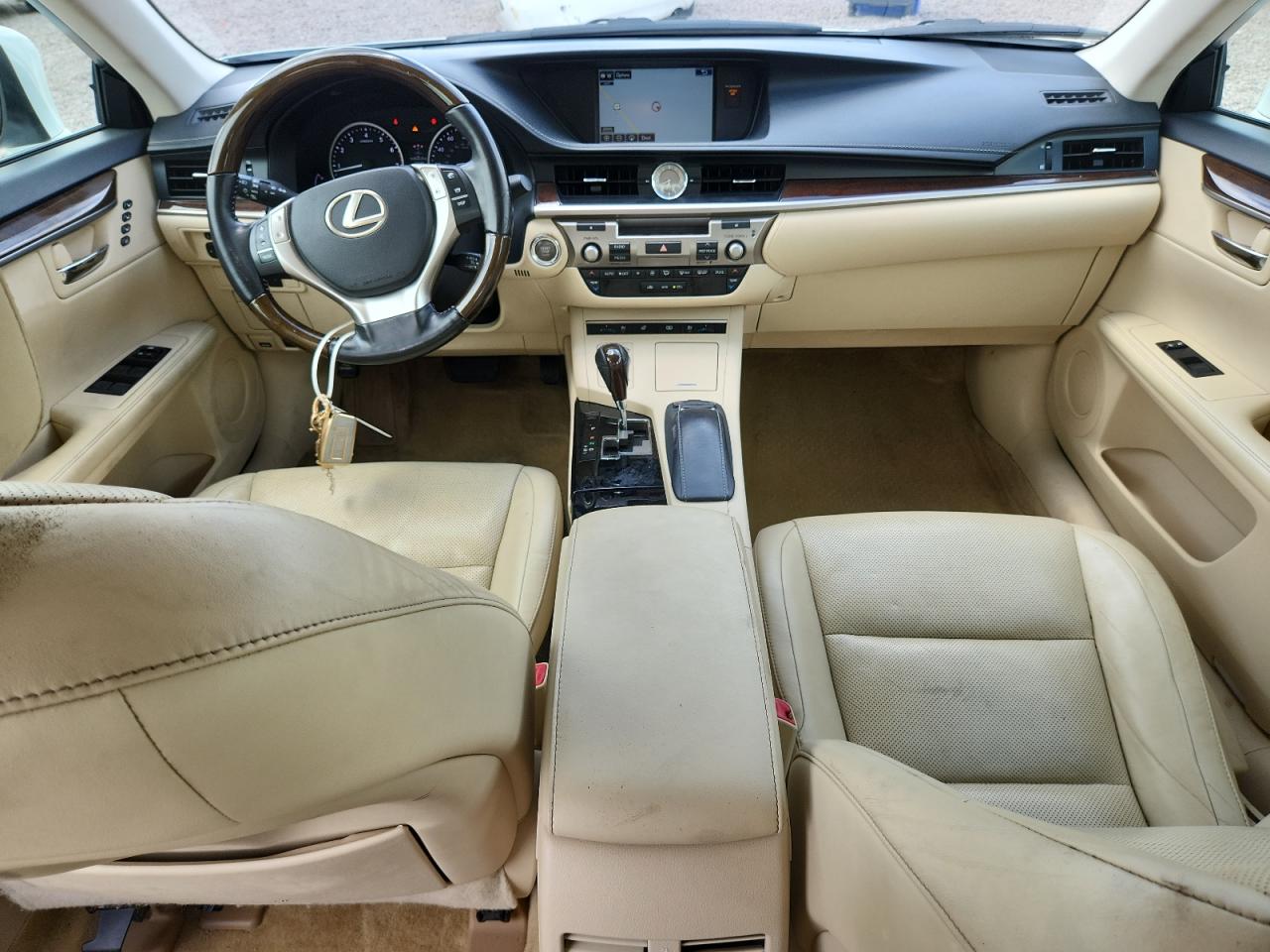 2015 Lexus Es 350 White vin: JTHBK1GG0F2194455