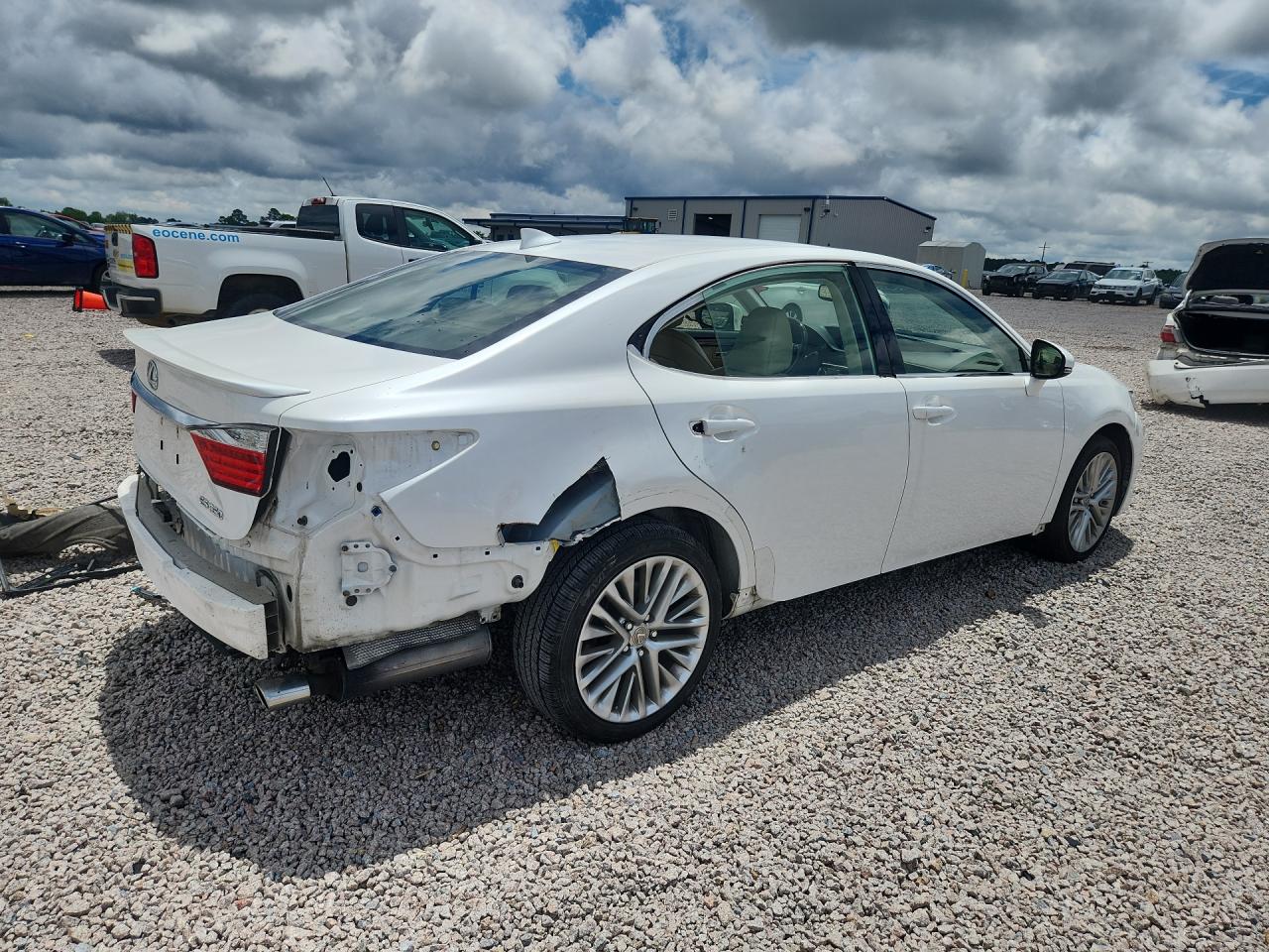 2015 Lexus Es 350 White vin: JTHBK1GG0F2194455