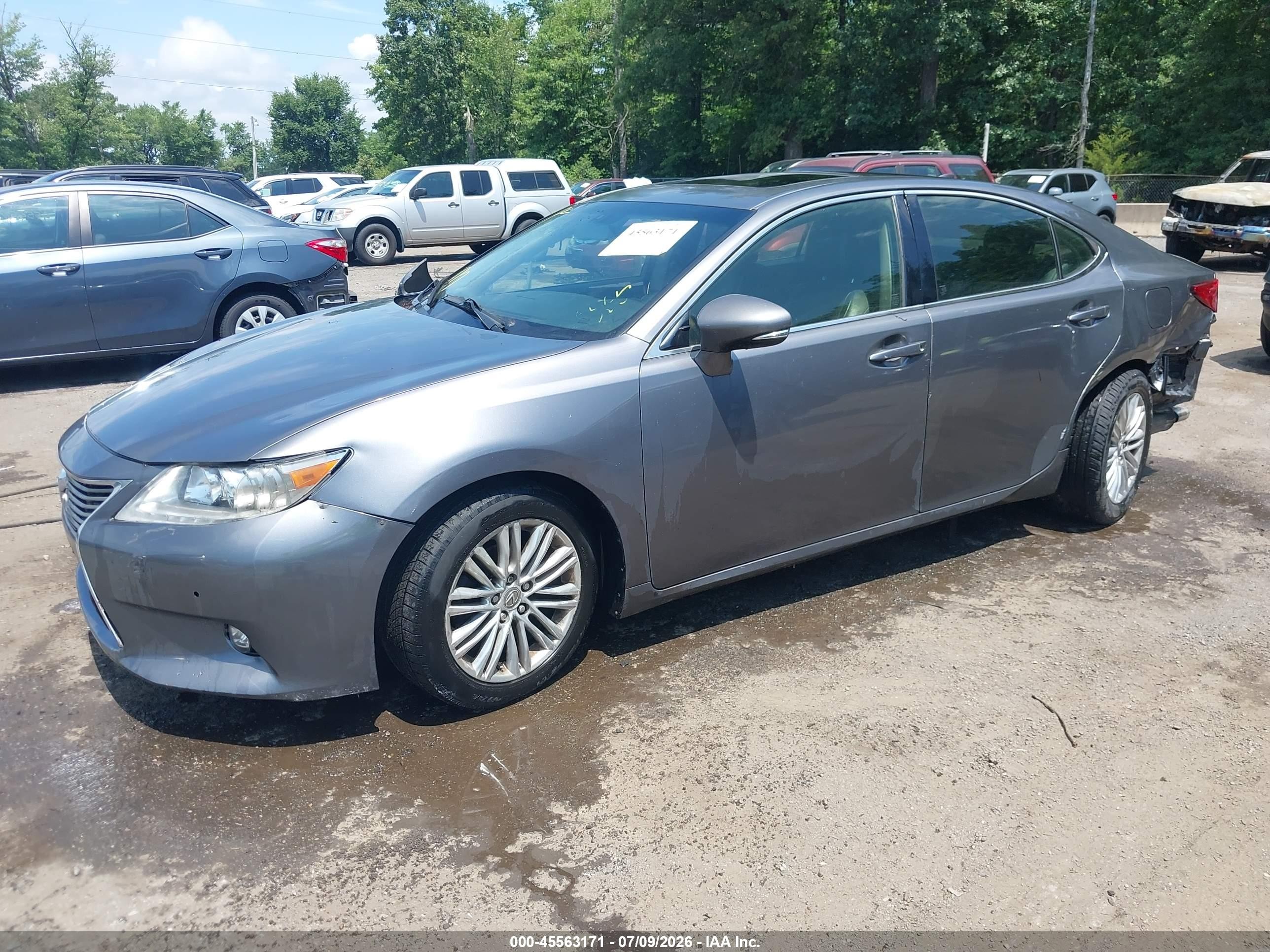 2015 Lexus Es 350   Gray vin: JTHBK1GG0F2195427