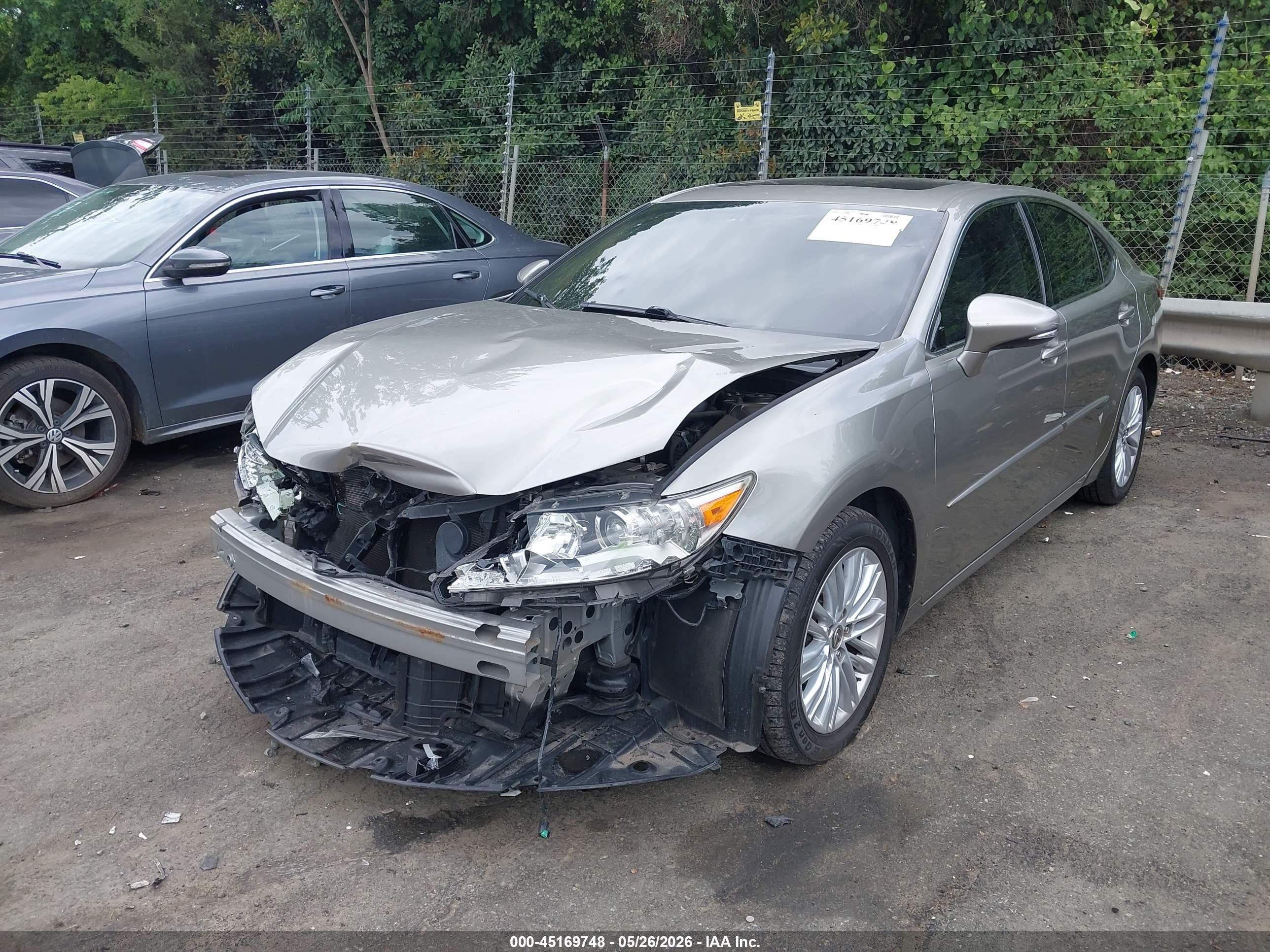 2015 Lexus Es 350 Gray vin: JTHBK1GG0F2201825