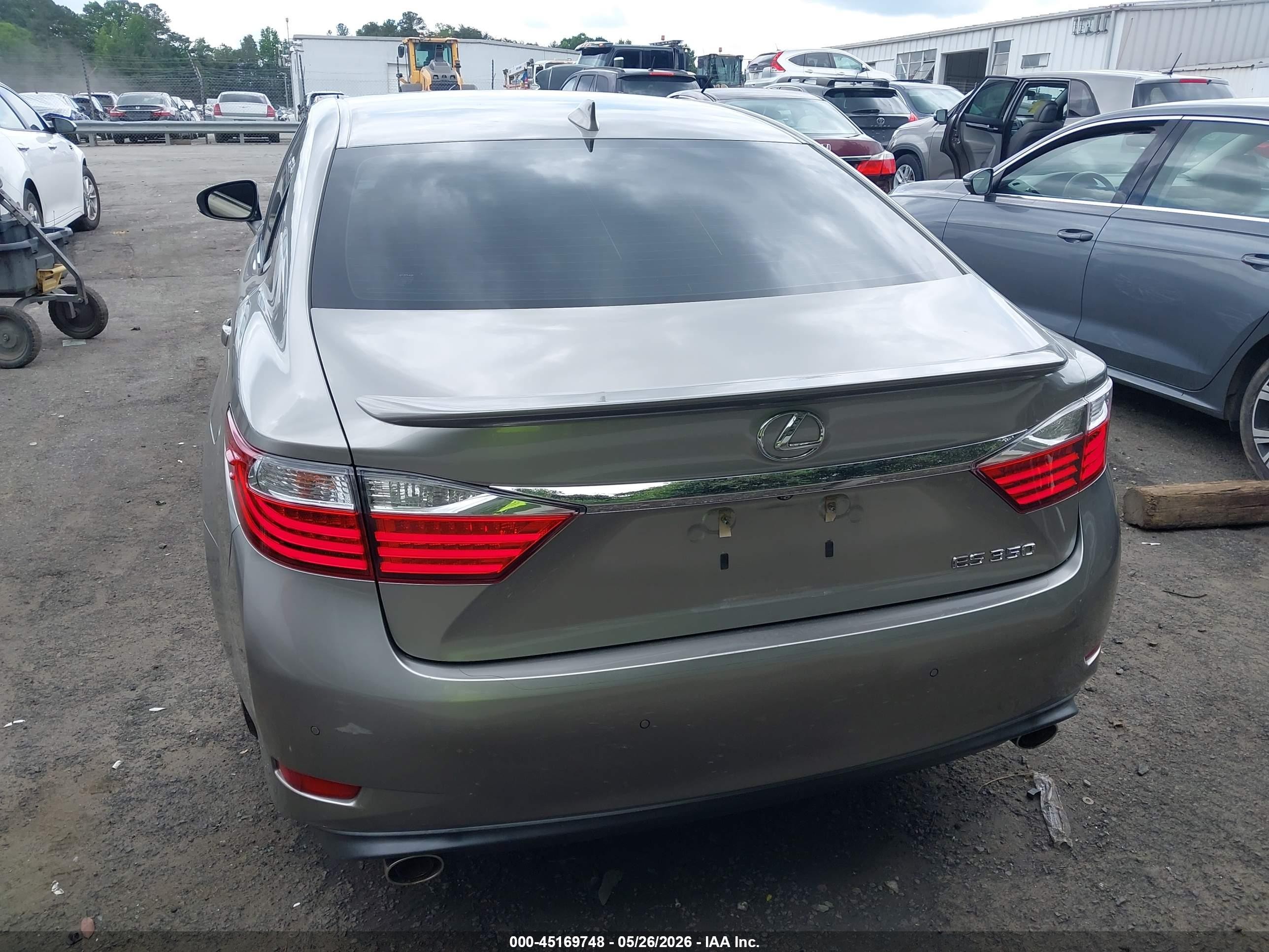 2015 Lexus Es 350 Gray vin: JTHBK1GG0F2201825