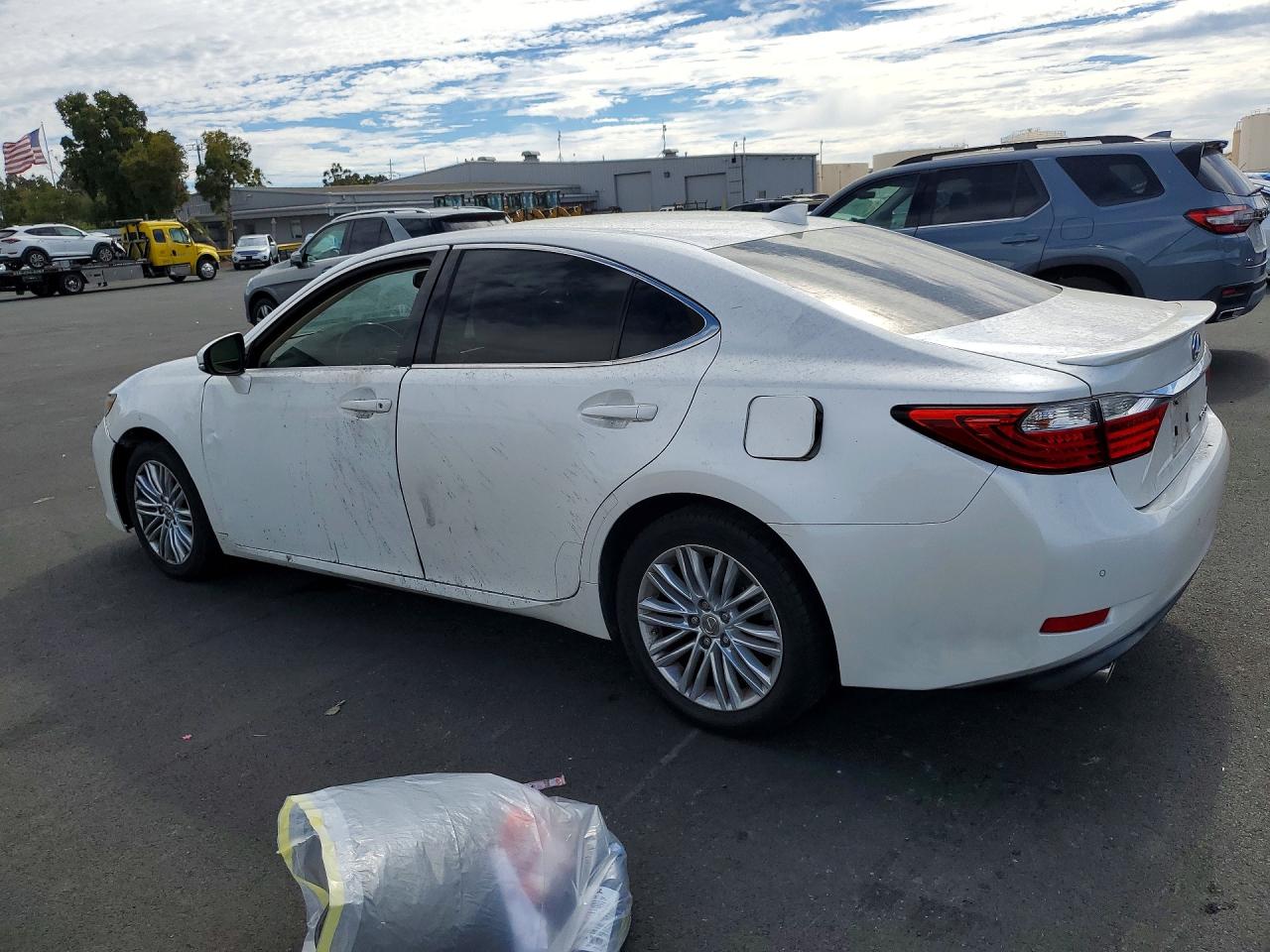 2015 Lexus Es 350 White vin: JTHBK1GG0F2206054