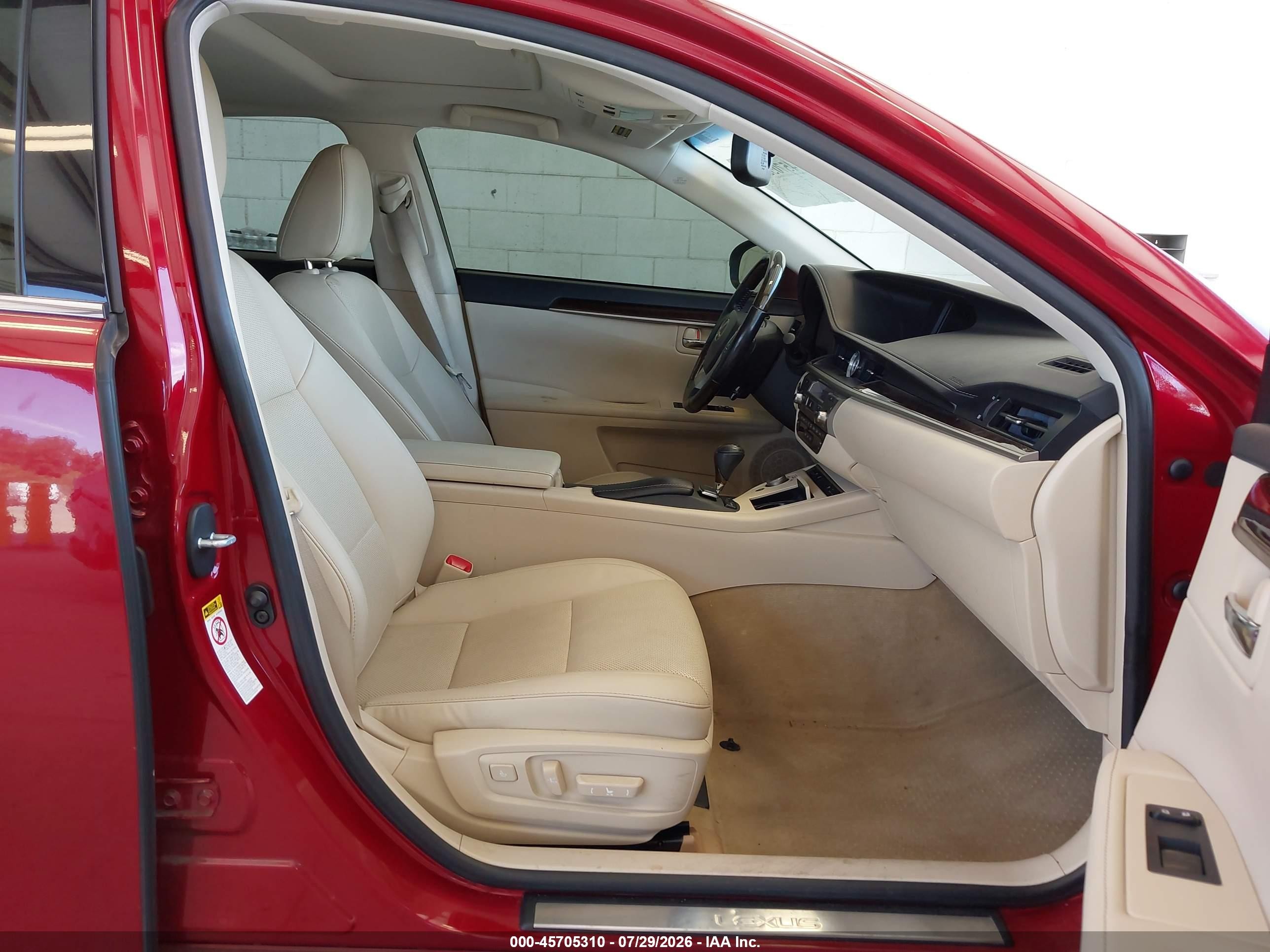 2015 Lexus Es 350   Red vin: JTHBK1GG0F2208581