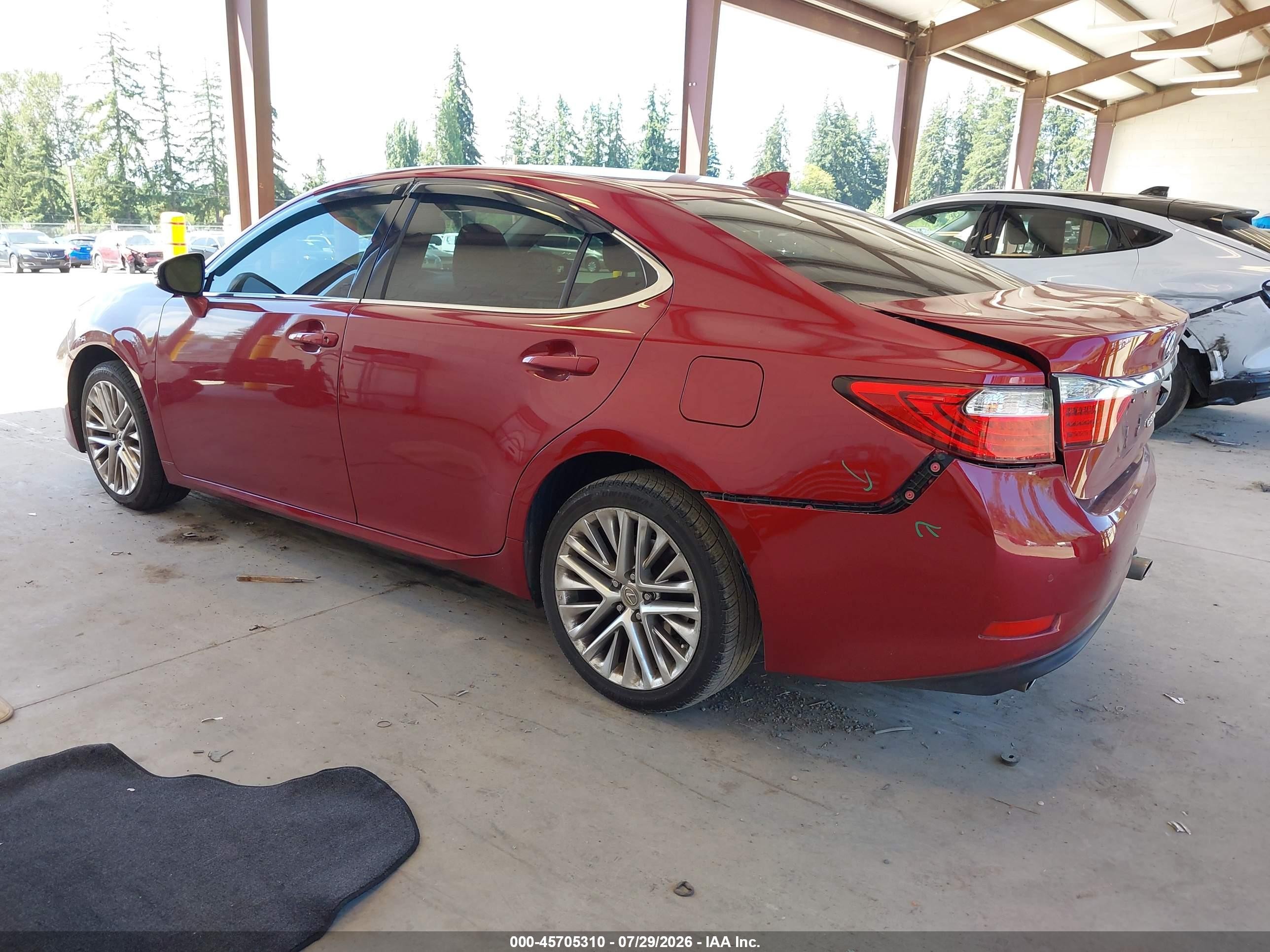 2015 Lexus Es 350   Red vin: JTHBK1GG0F2208581